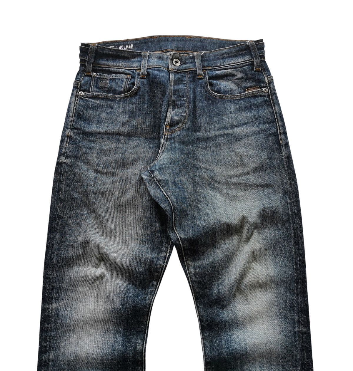 G-Star G Star Raw Holmer Tapered Stretch Denim Jeans Size US 30 / EU 46 - 2 Thumbnail