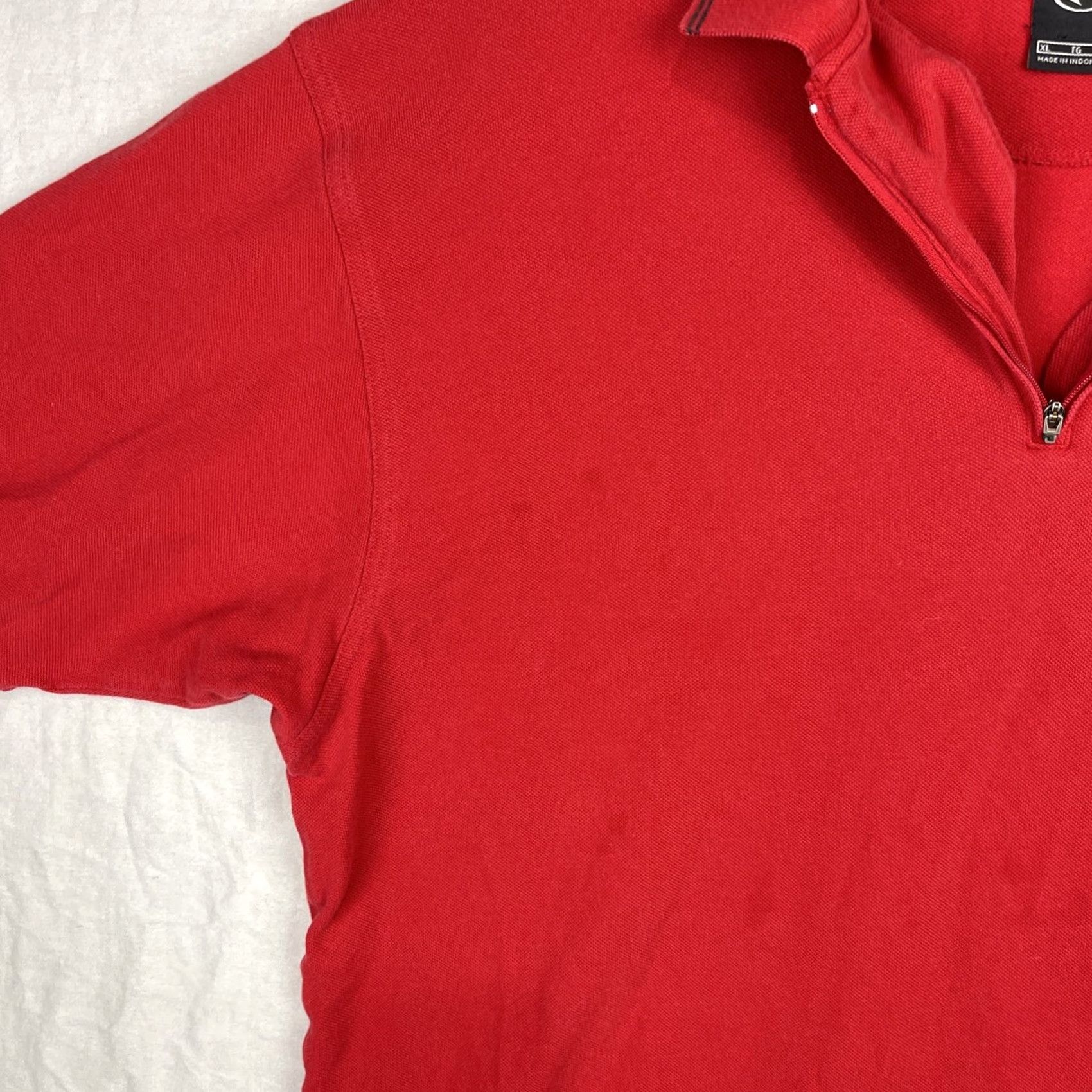 Nike Nike Tiger Woods Polo Shirt Mens XL Red Nike Golf Quarter Zip Vintage Size US XL / EU 56 / 4 - 4 Thumbnail