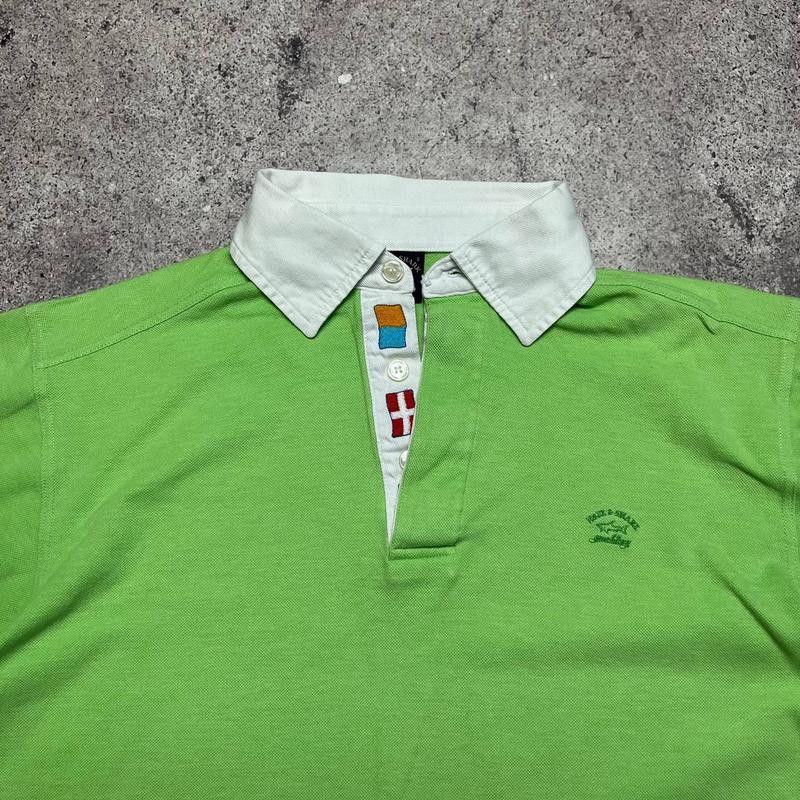 Paul & Shark Paul&Shark Yachting Polo Green Cotton Shirt Logo Size S Size US S / EU 44-46 / 1 - 2 Thumbnail