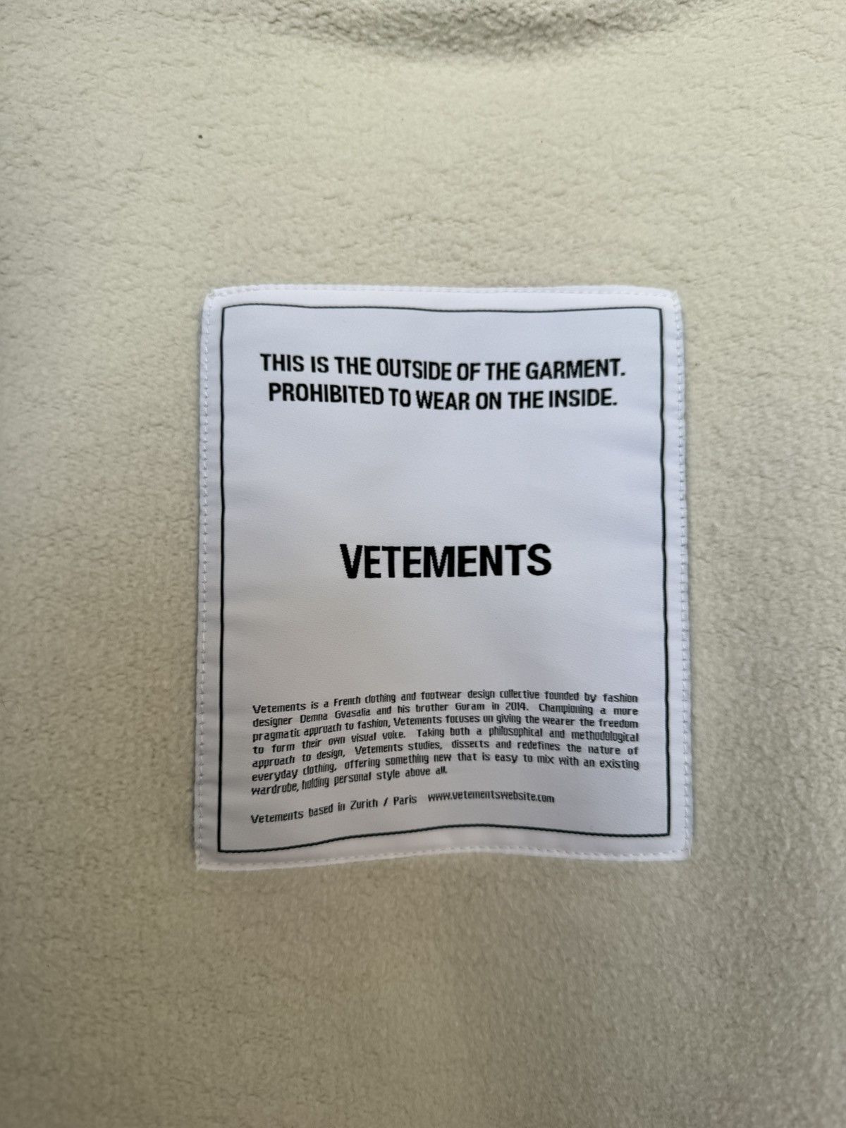 Vetements Vetements inside out warm hoodie Size US S / EU 44-46 / 1 - 3 Thumbnail