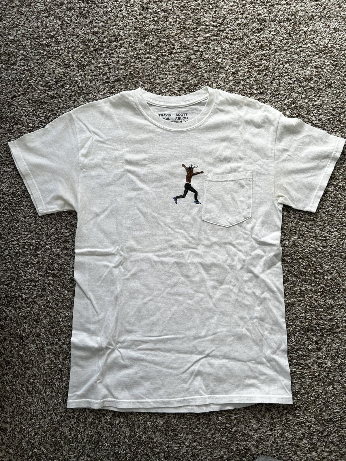 travis scott x virgil abloh by a thread tee