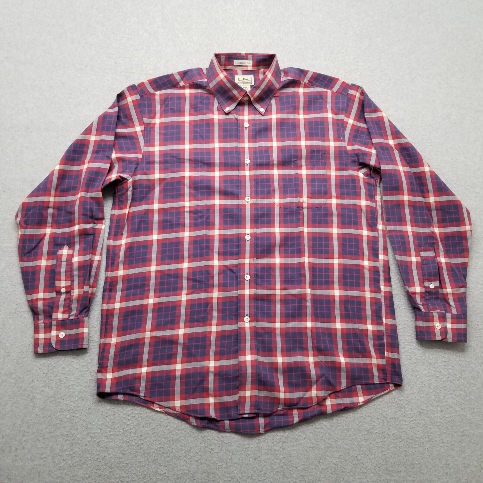 L.L. Bean LL Bean Shirt Mens Medium Plaid Button Up Casual Oversized Size US M / EU 48-50 / 2 - 1 Thumbnail