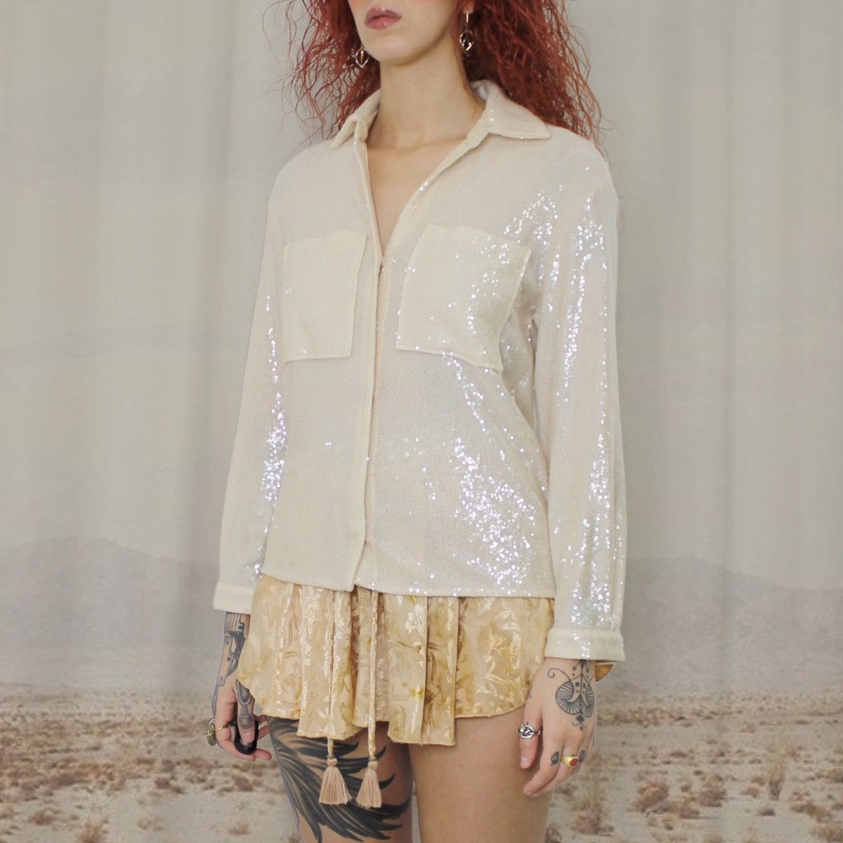 Patrizia Pepe 🧁CREAM PATRIZIA PEPE BLOUSE🧁 Size S / US 4 / IT 40 - 2 Thumbnail