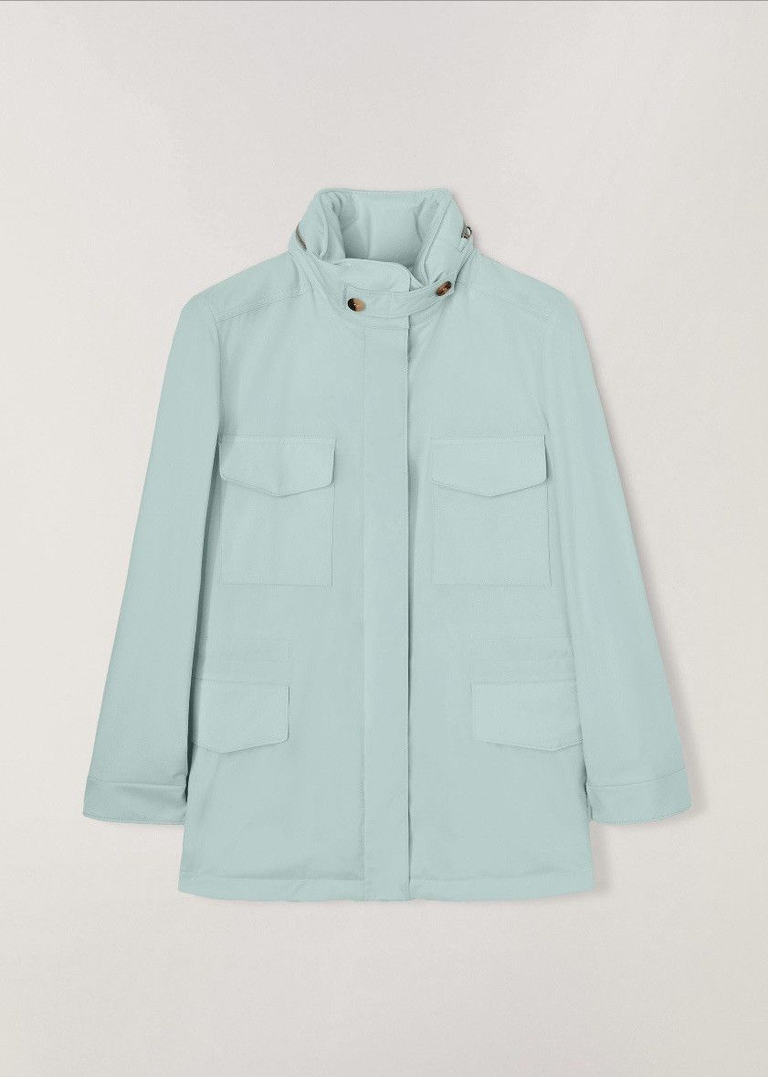 Loro Piana o1srvl11e0425 FAM9685 Iconic Traveller jacket in Aquamarine Size M / US 6-8 / IT 42-44 - 1 Preview