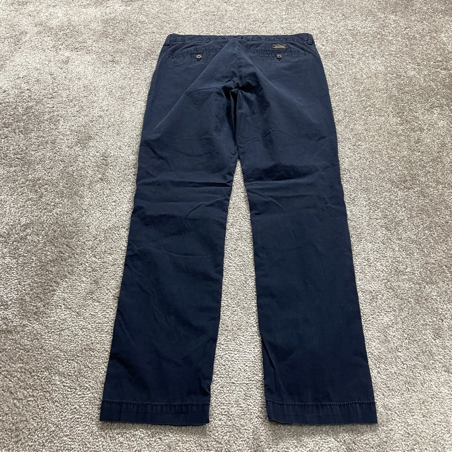 Banana Republic VINTAGE Banana Republic Mens Chino Pants Size 32 Regular Blue Cotton Straight Leg Casual Women Size US 32 / EU 48 - 2 Thumbnail