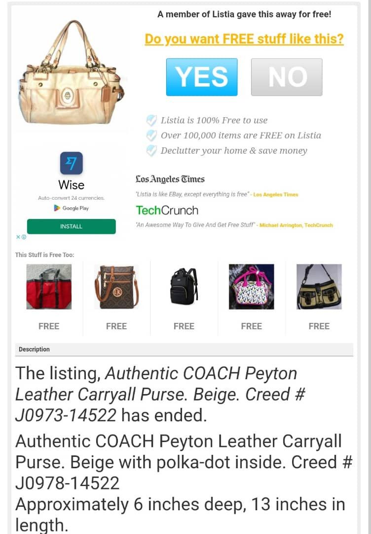Coach Coach hand carry bag Beige leather Colour Size ONE SIZE - 11 Thumbnail