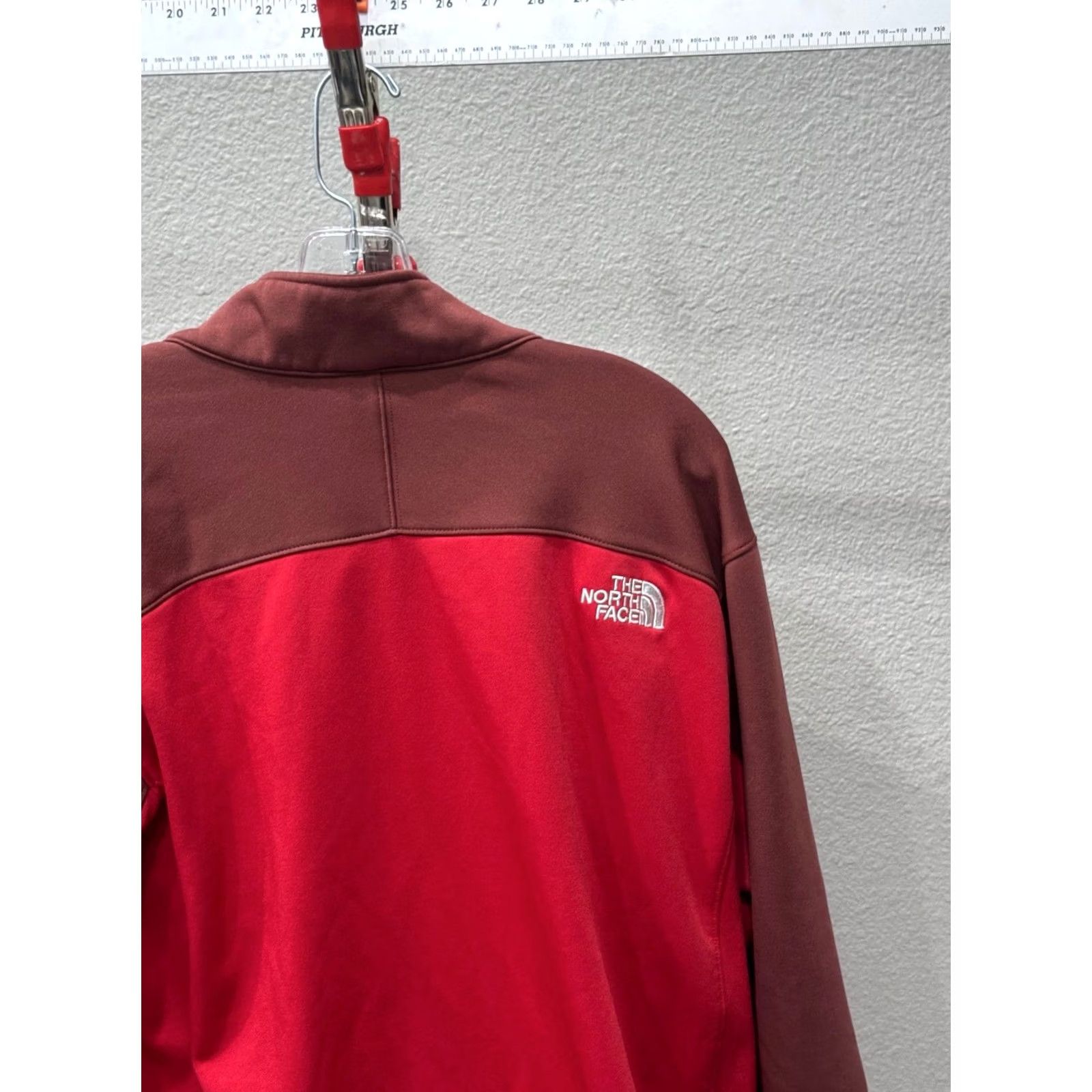 The North Face The North Face Sweater Shirt XL Zippered Red Maroon Men Multicolor Cardigan 90s-style (Mens) Size US XL / EU 56 / 4 - 2 Thumbnail