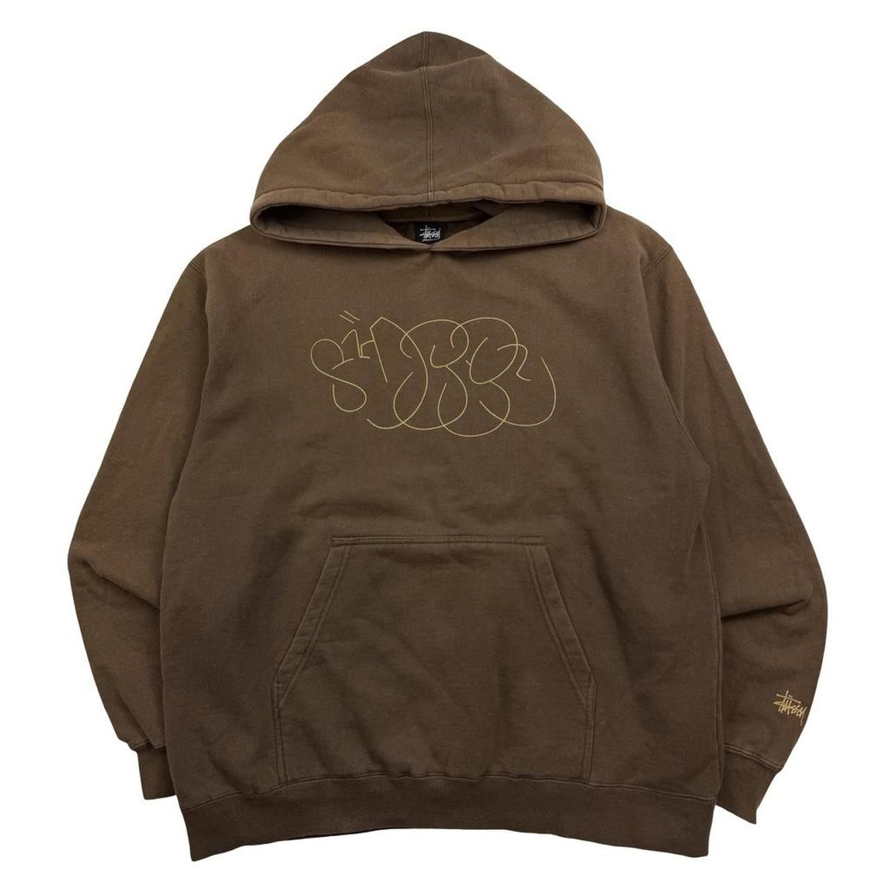 Stussy Vintage 2000s Stussy Graffiti Logo Pullover Hoodie - Medium Size US M / EU 48-50 / 2 - 1 Thumbnail