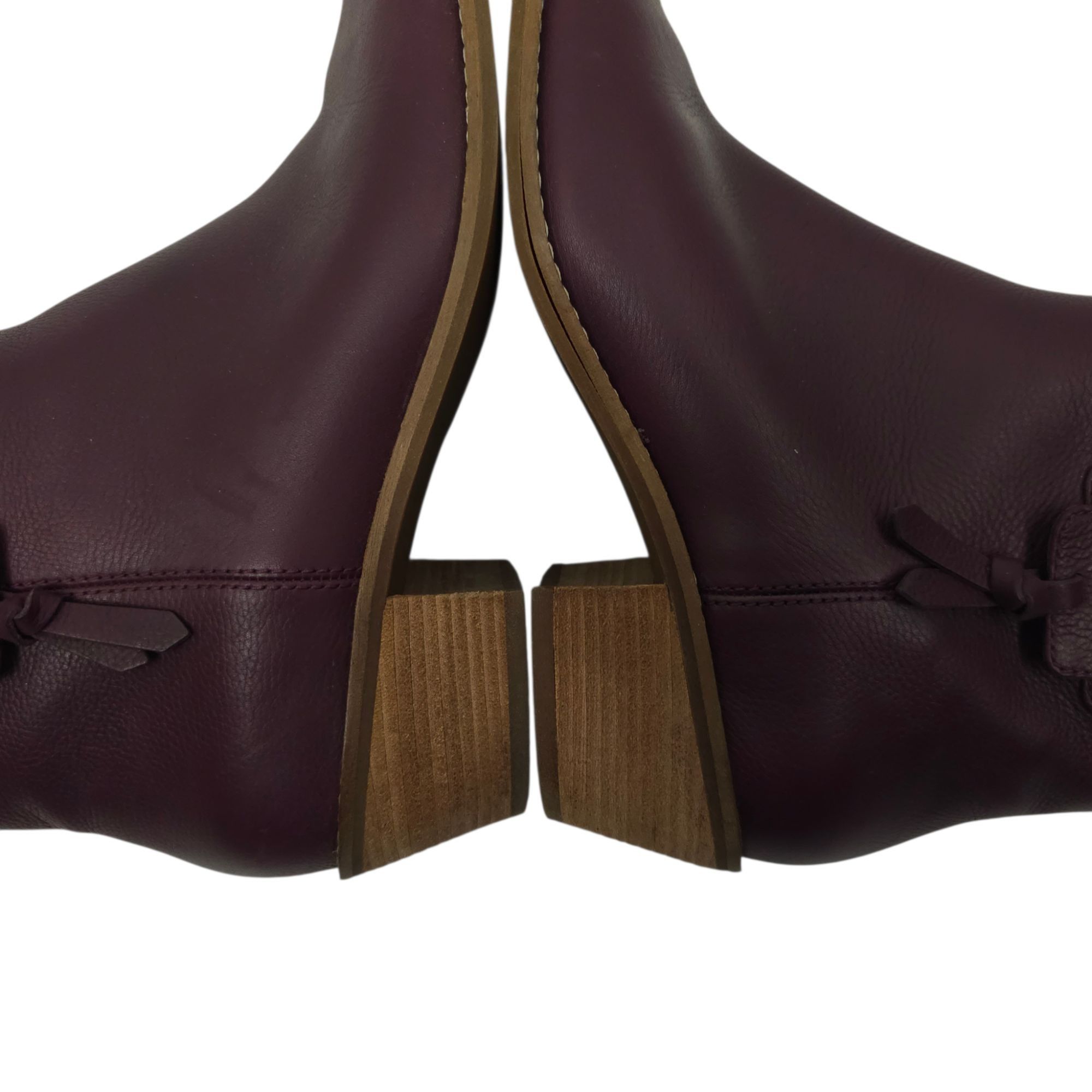 Cole Haan Cole Haan Joanna Bootie Size 8 Wine Leather Burgundy Size US 8 / IT 38 - 14 Thumbnail