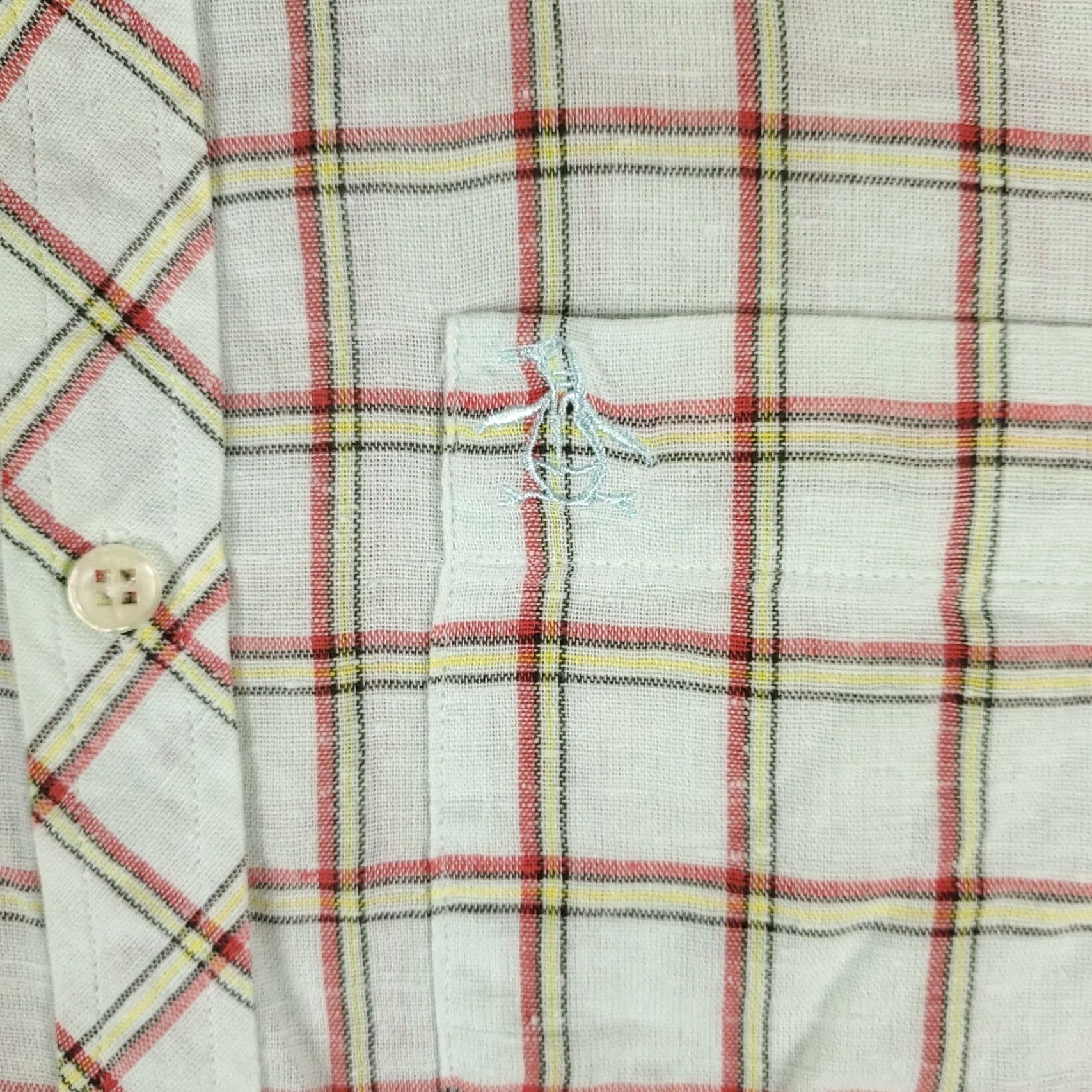 Original Penguin Original Penguin Shirt Mens Small Multicolor Plaid Knit Button-Up Long Sleeve Classic Preppy Mens Size US S / EU 44-46 / 1 - 2 Thumbnail