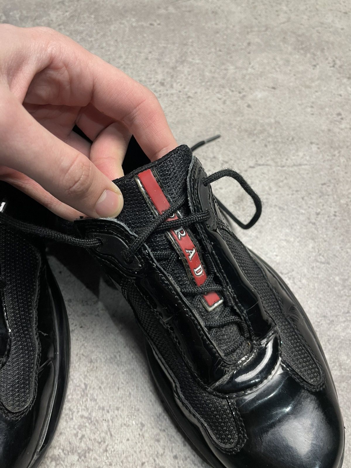 Prada Vintage Prada Americas Cup Rare Black sneakers shoes EU37 Size US 7 / IT 37 - 12 Thumbnail