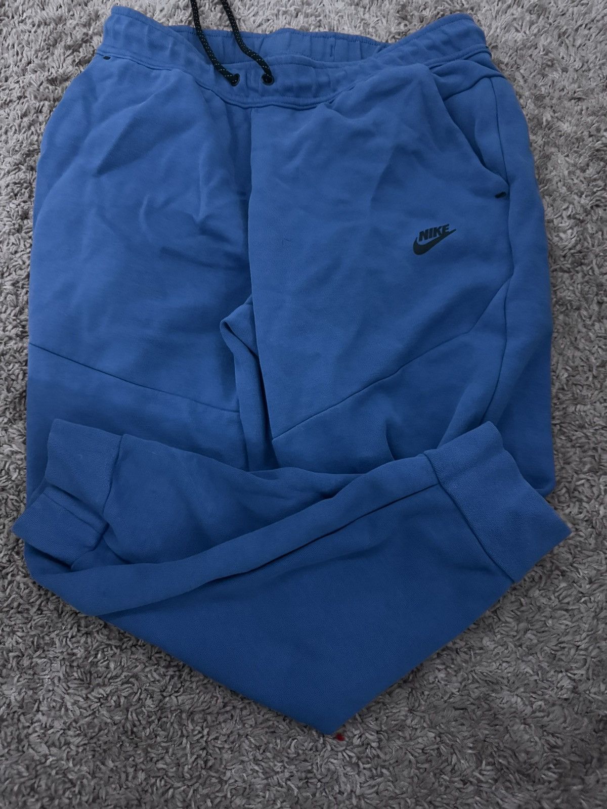 Nike blue nike tech sweatpants Size US 32 / EU 48 - 2 Thumbnail