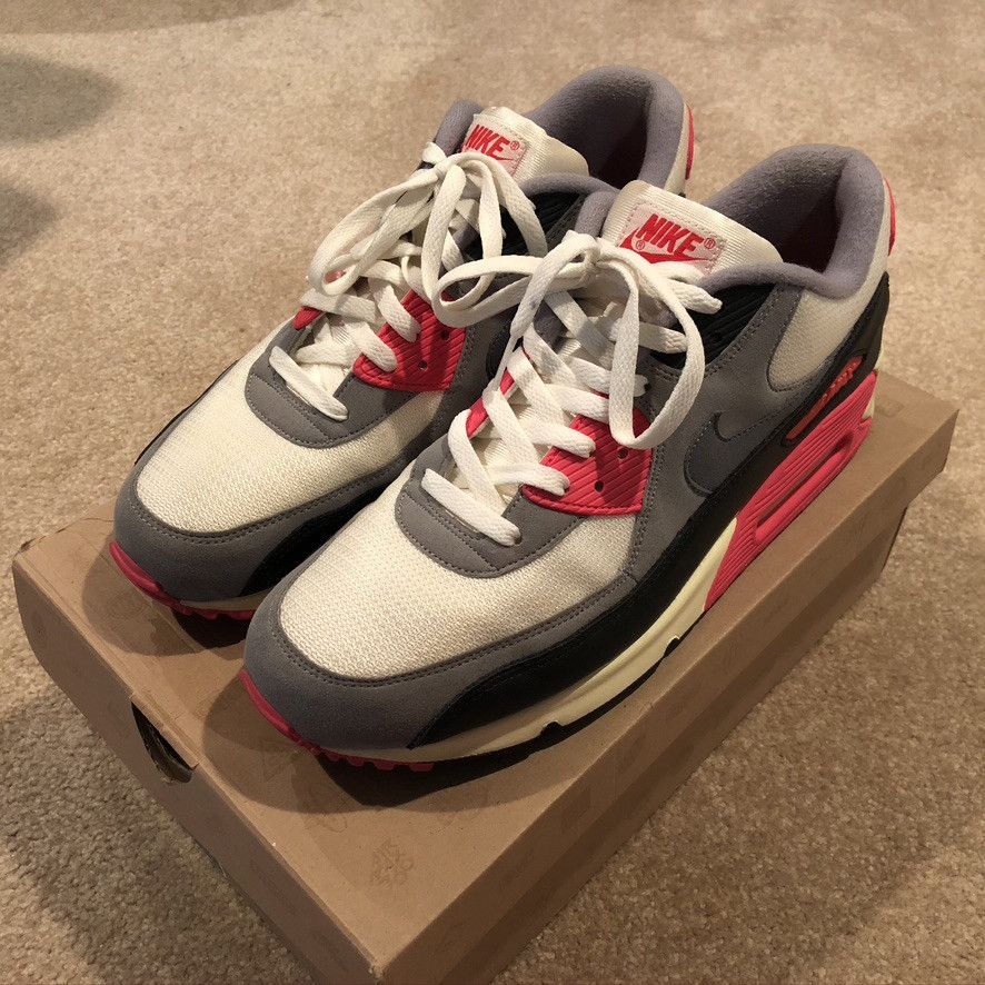 Nike 2013 Infrared Air Max 90 'Vintage' 543361-161 Size US 13 / EU 46 - 2 Thumbnail