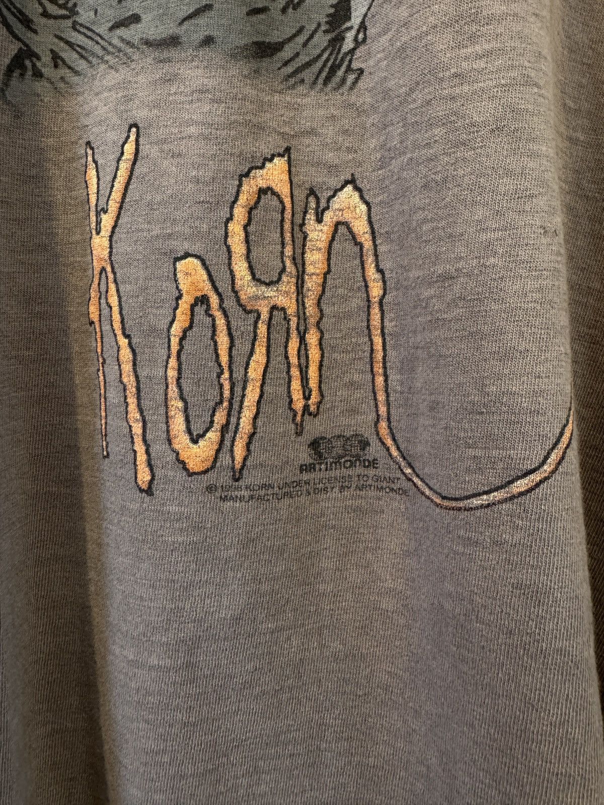 Band Tees 98’ Thrashed Korn “Follow the Leader” t shirt Size US XL / EU 56 / 4 - 4 Thumbnail