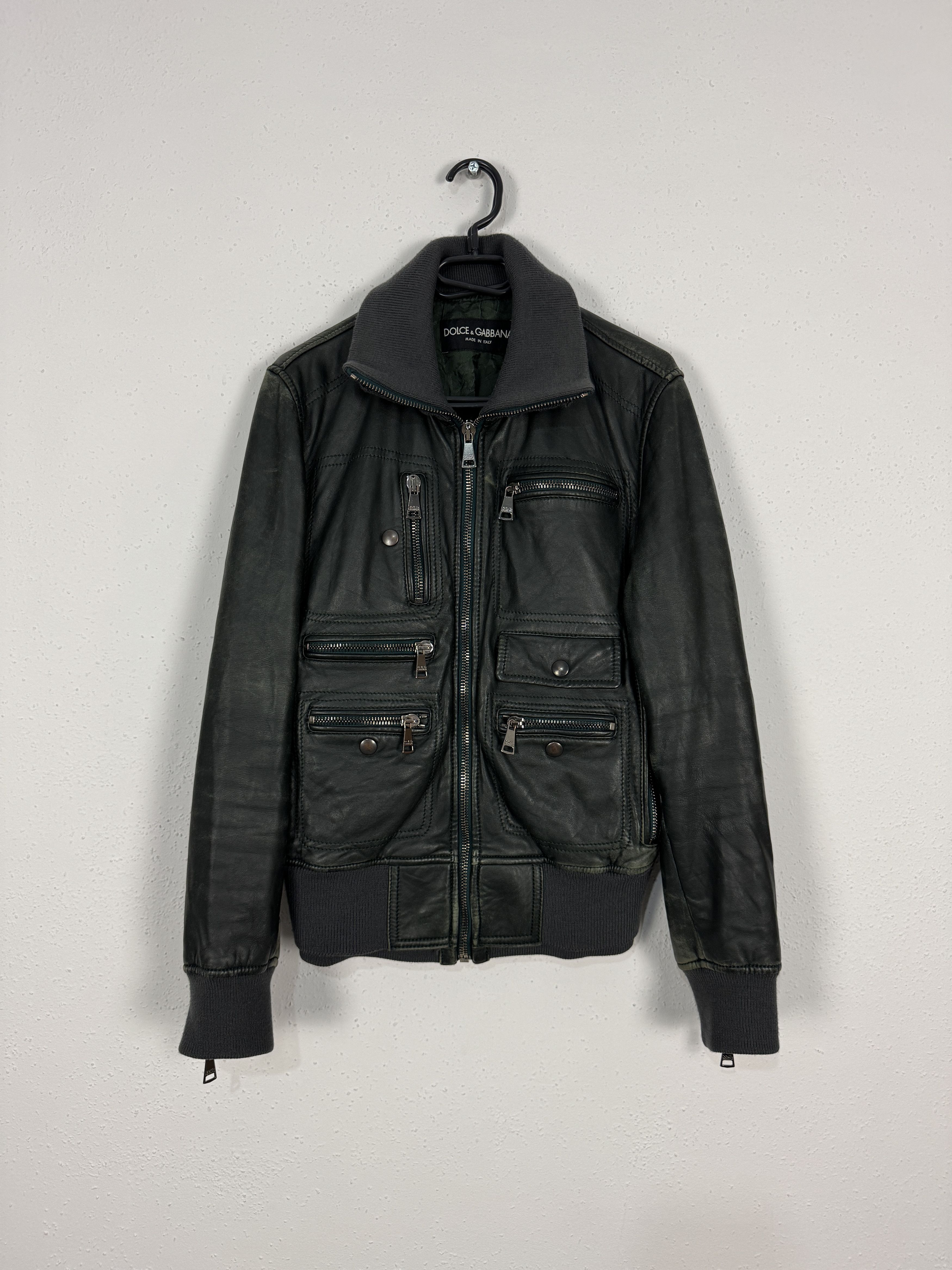 ランウェイ Dolce & Gabbana ジャケット ブラック Dolce Gabbana Runway Leather Jacket | Grailed
