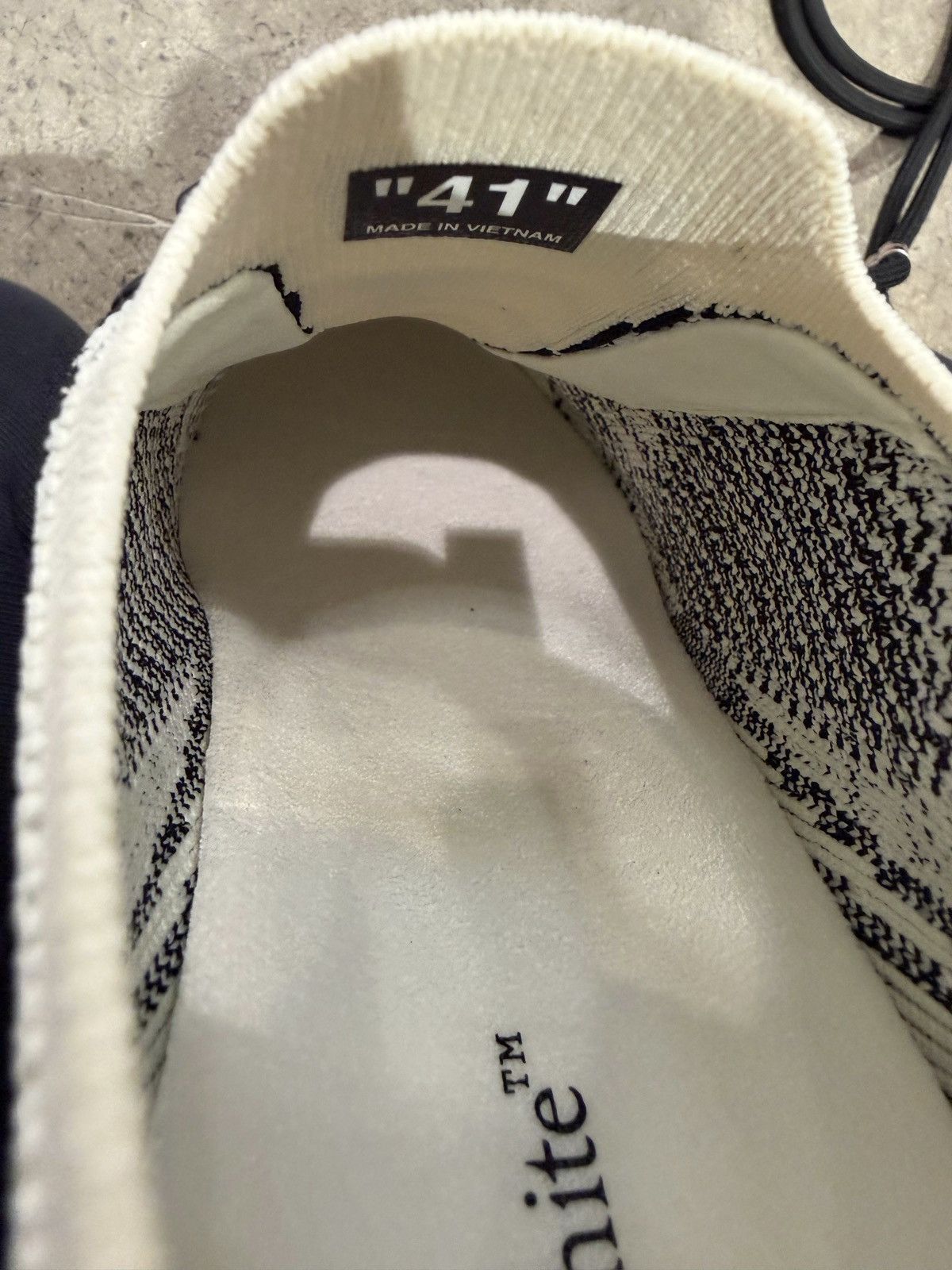 Off-White OFF-WHITE - Be Right Back Knit Light Sneakers Sand Black Size US 8 / EU 41 - 6 Thumbnail