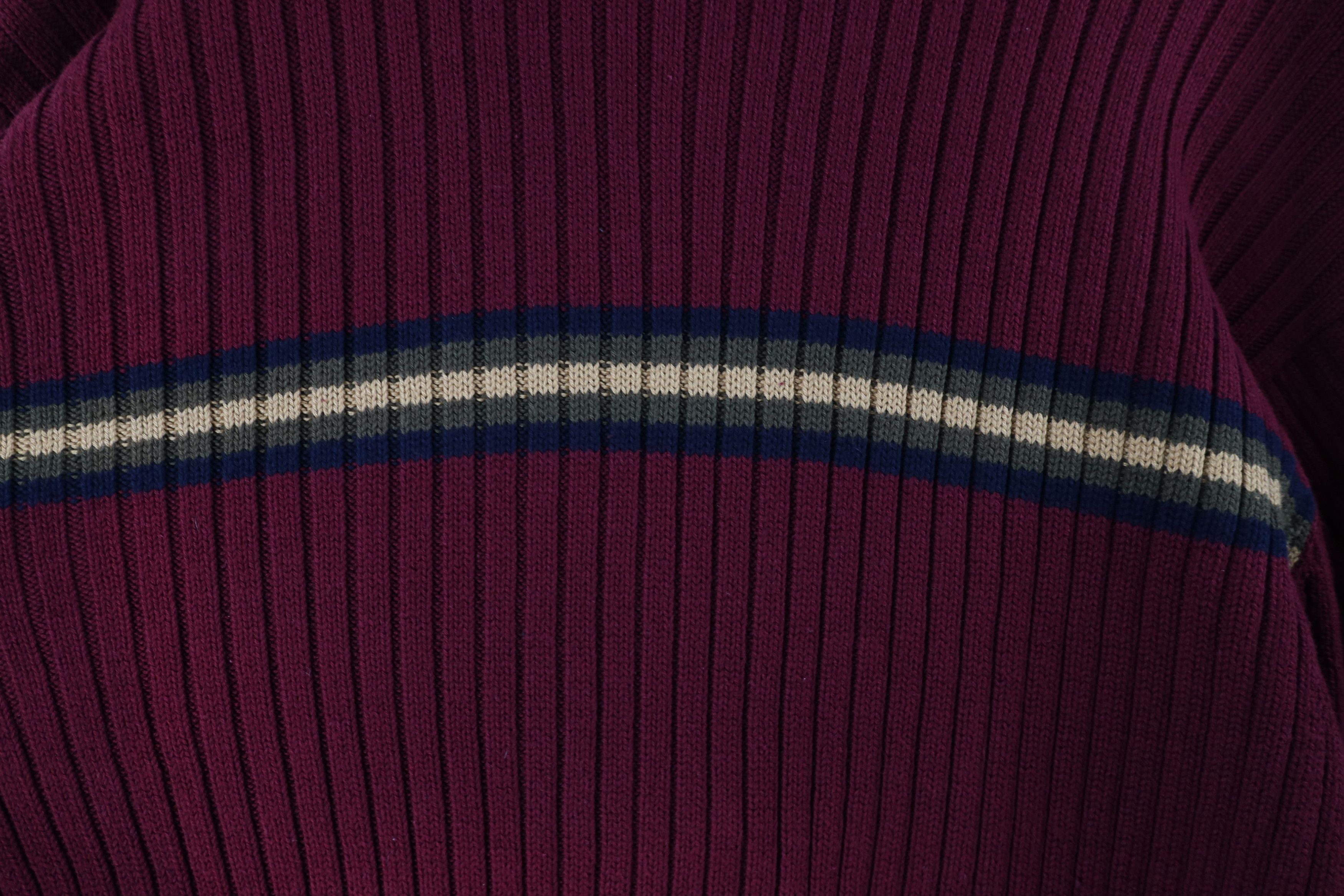 Vintage Vintage 90s Streetwear Chunky Ribbed Knit Turtleneck Sweater Size US XL / EU 56 / 4 - 4 Thumbnail