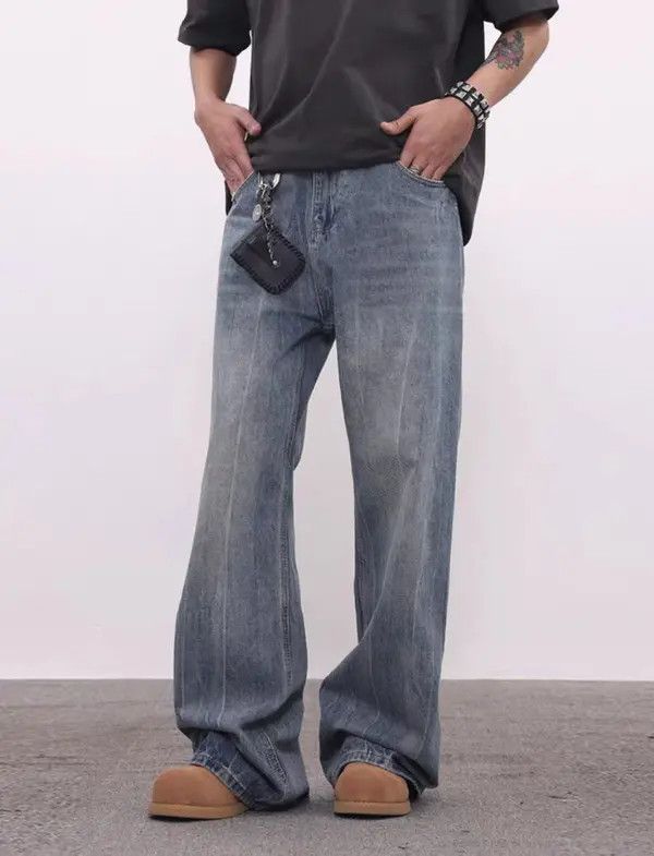 Japanese Brand VIBE baggy vintage washed casual jeans Size US 32 / EU 48 - 5 Thumbnail