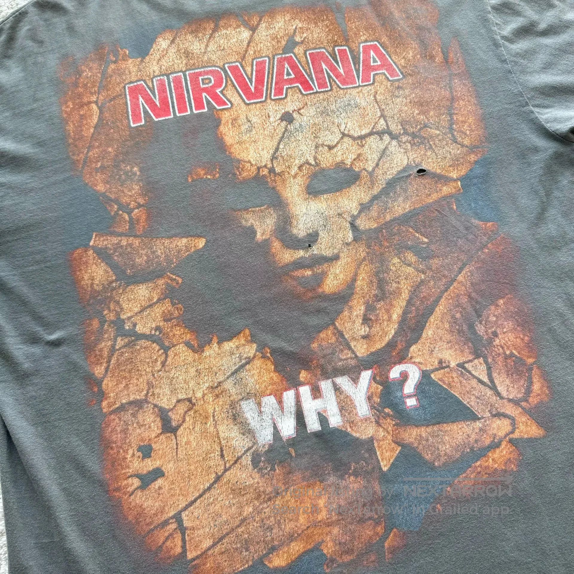 Vintage Vintage 90s Nirvana Bootleg Tee. Size US M / EU 48-50 / 2 - 4 Thumbnail