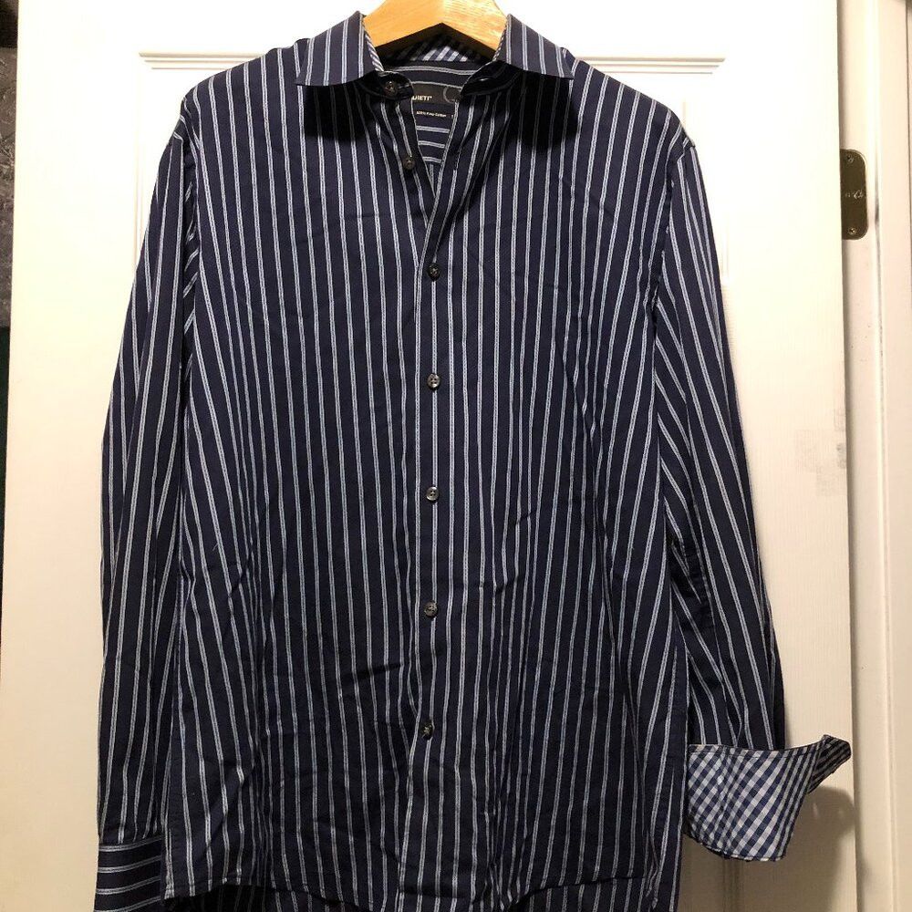 Other quieti men's navy cotton casual shirt size: XL Size US XL / EU 56 / 4 - 1 Thumbnail