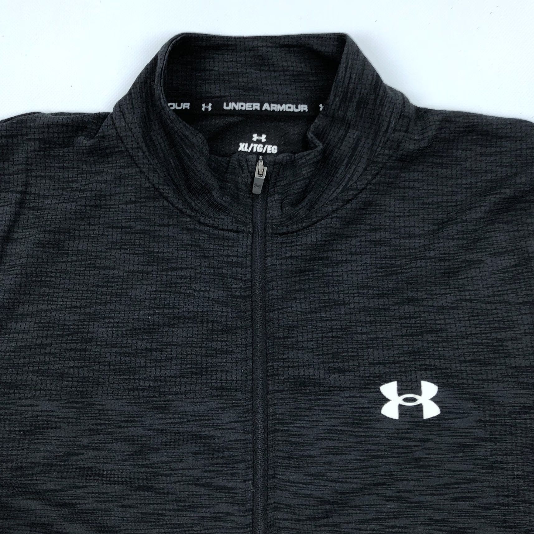 Under Armour Under Armour Men's XL Fitted Quarter Zip Pullover Activewear Top Shirt Black and Gray Size US XL / EU 56 / 4 - 2 Thumbnail