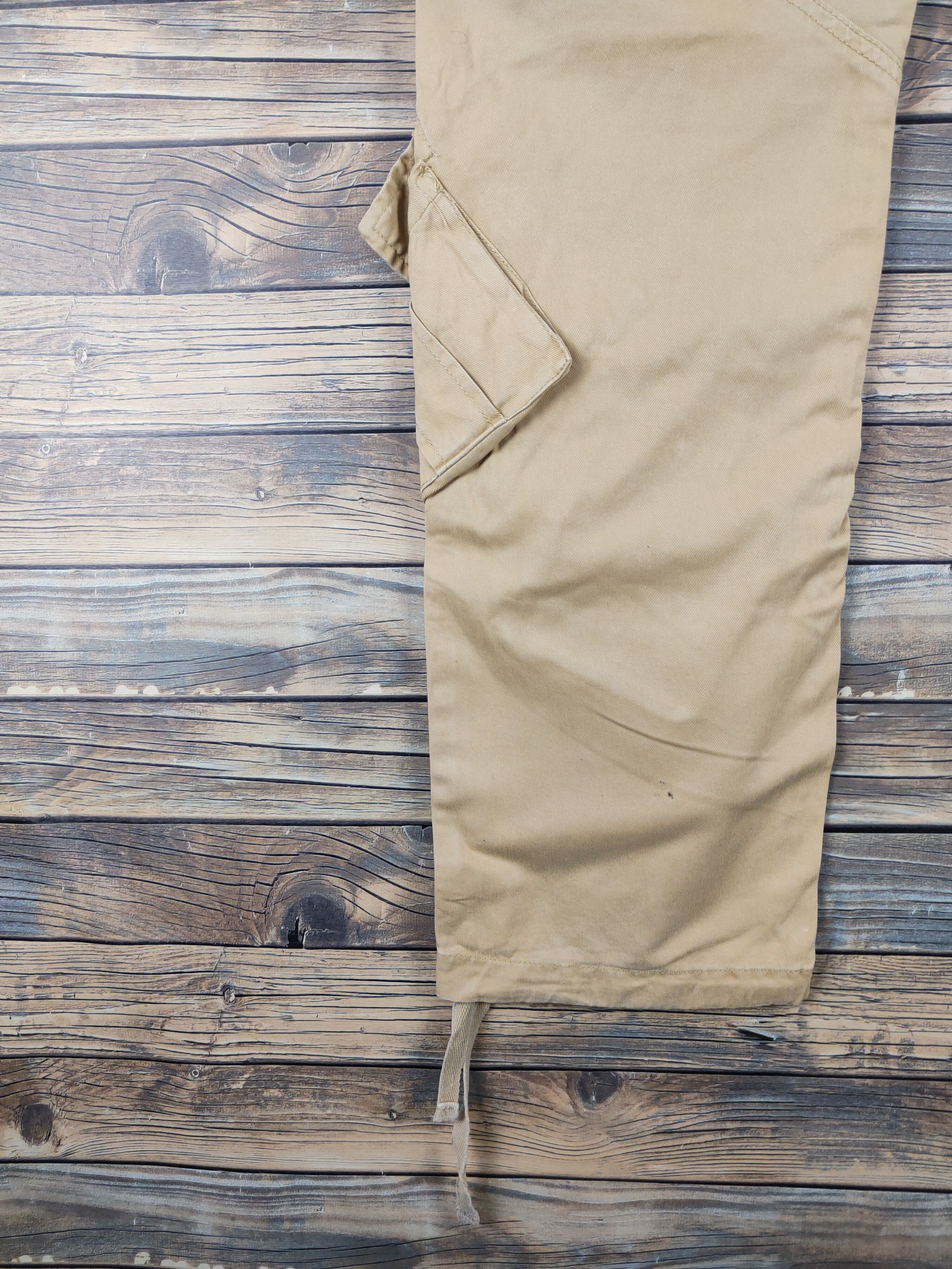 Japanese Brand DL Matchstick Reconstructed Patchwork Cargo Pants #W1780 Size US 35 - 10 Thumbnail