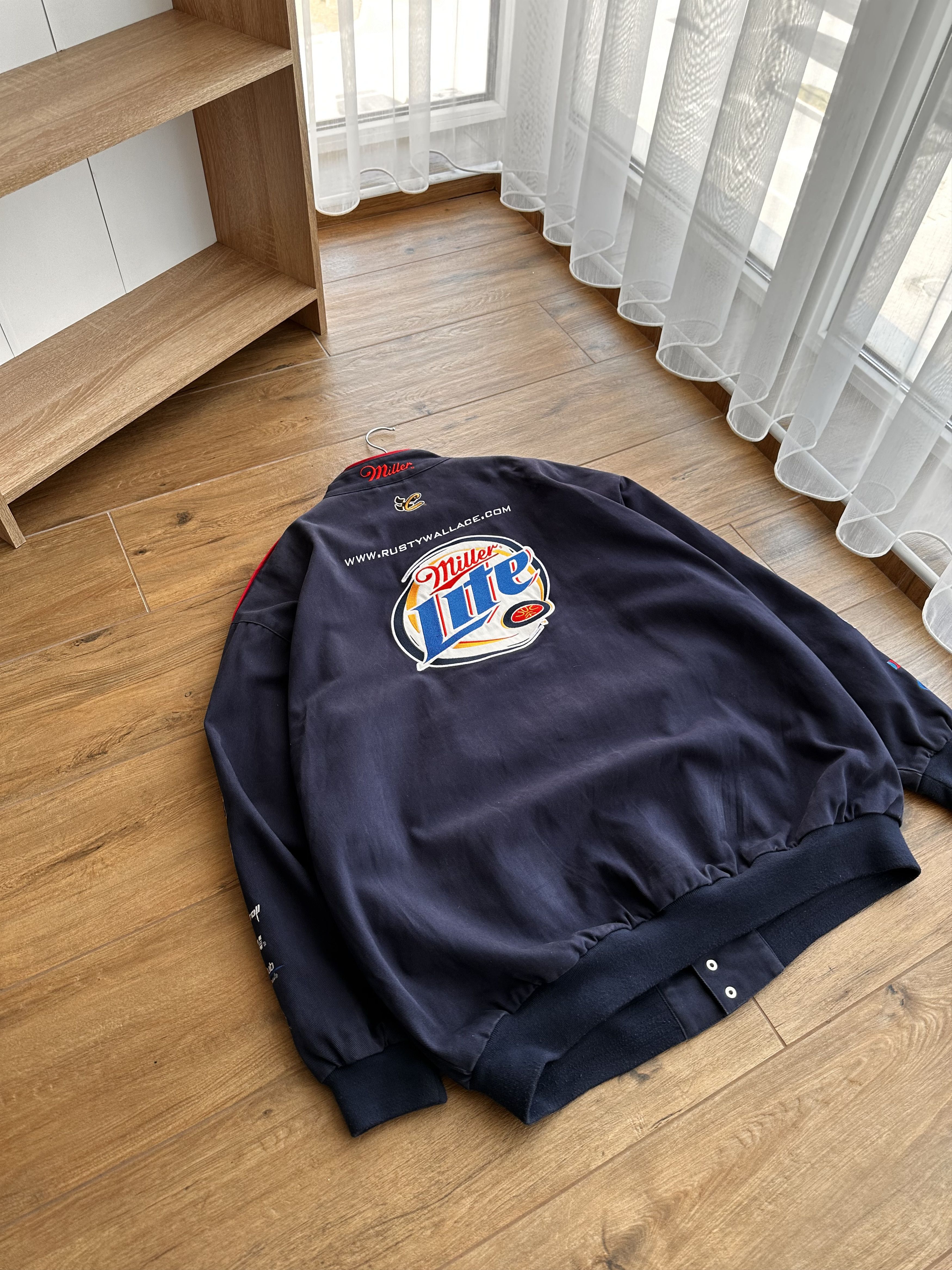 NASCAR Vintage Rusty Wallace NASCAR Miller Lite Chase Racing Jacket Size US XL / EU 56 / 4 - 16 Thumbnail