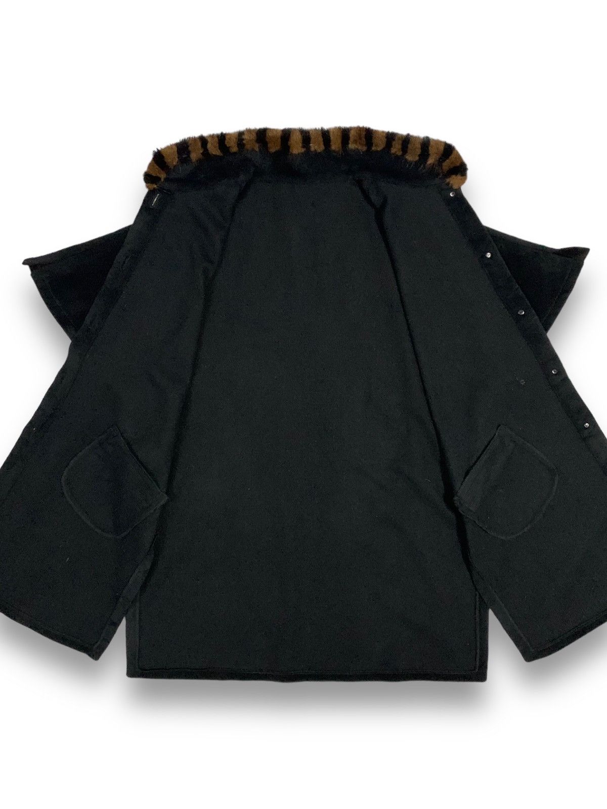 Japanese Brand Vintage Japanese Brand Mink Fur Wool Oversized Jacket Size L / US 10 / IT 46 - 3 Thumbnail