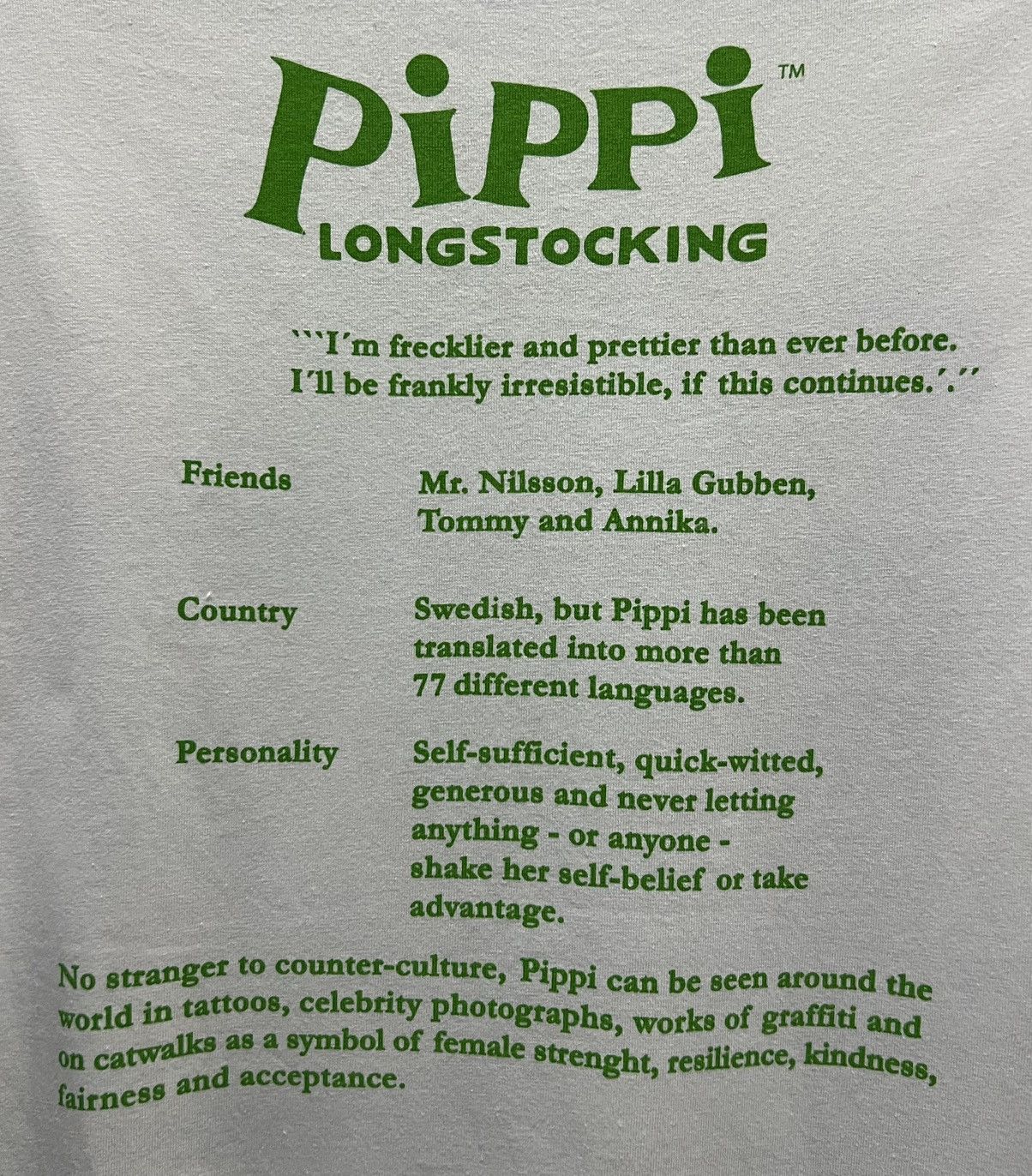 Vintage × Zara VINTAGE ZARA PIPPI LONGSTOCKING SHIRT Size US L / EU 52-54 / 3 - 4 Thumbnail
