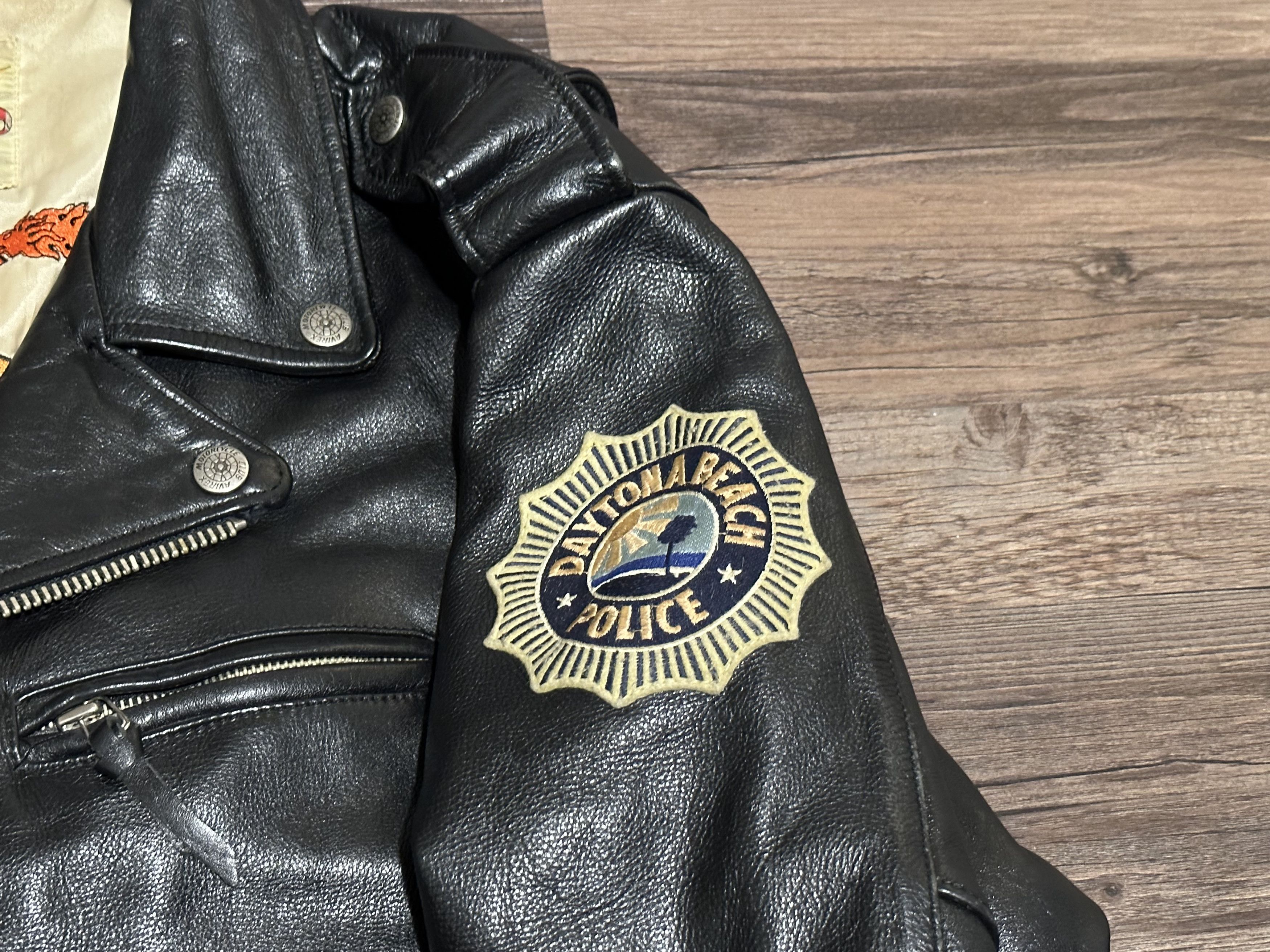Avirex Avirex Leather Jacket Miss .45 Size XL Size US XL / EU 56 / 4 - 7 Thumbnail