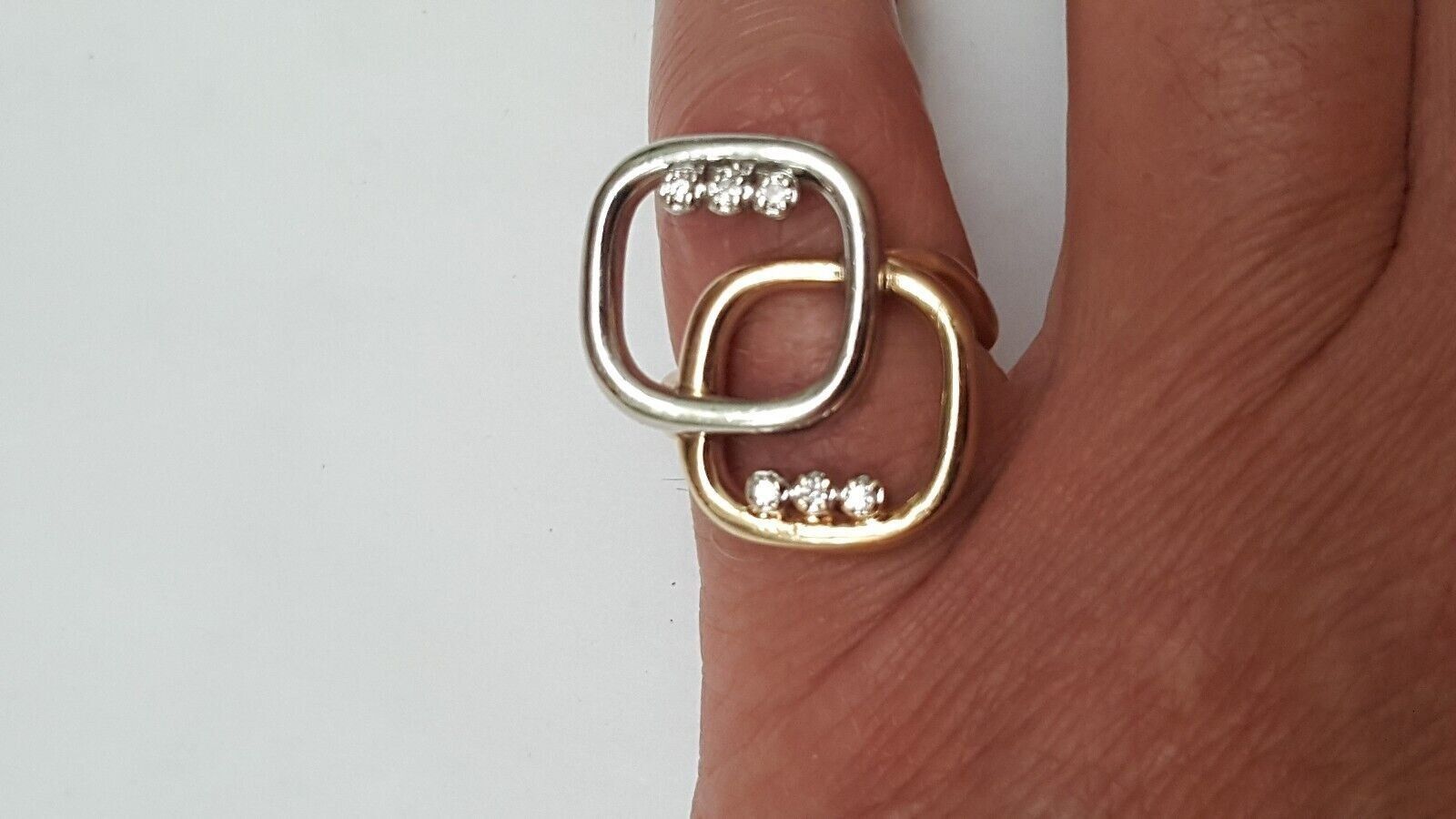 Other Amazing Art Deco 14k Yellow & White Gold .50ct Diamonds Ring Size ONE SIZE - 3 Thumbnail