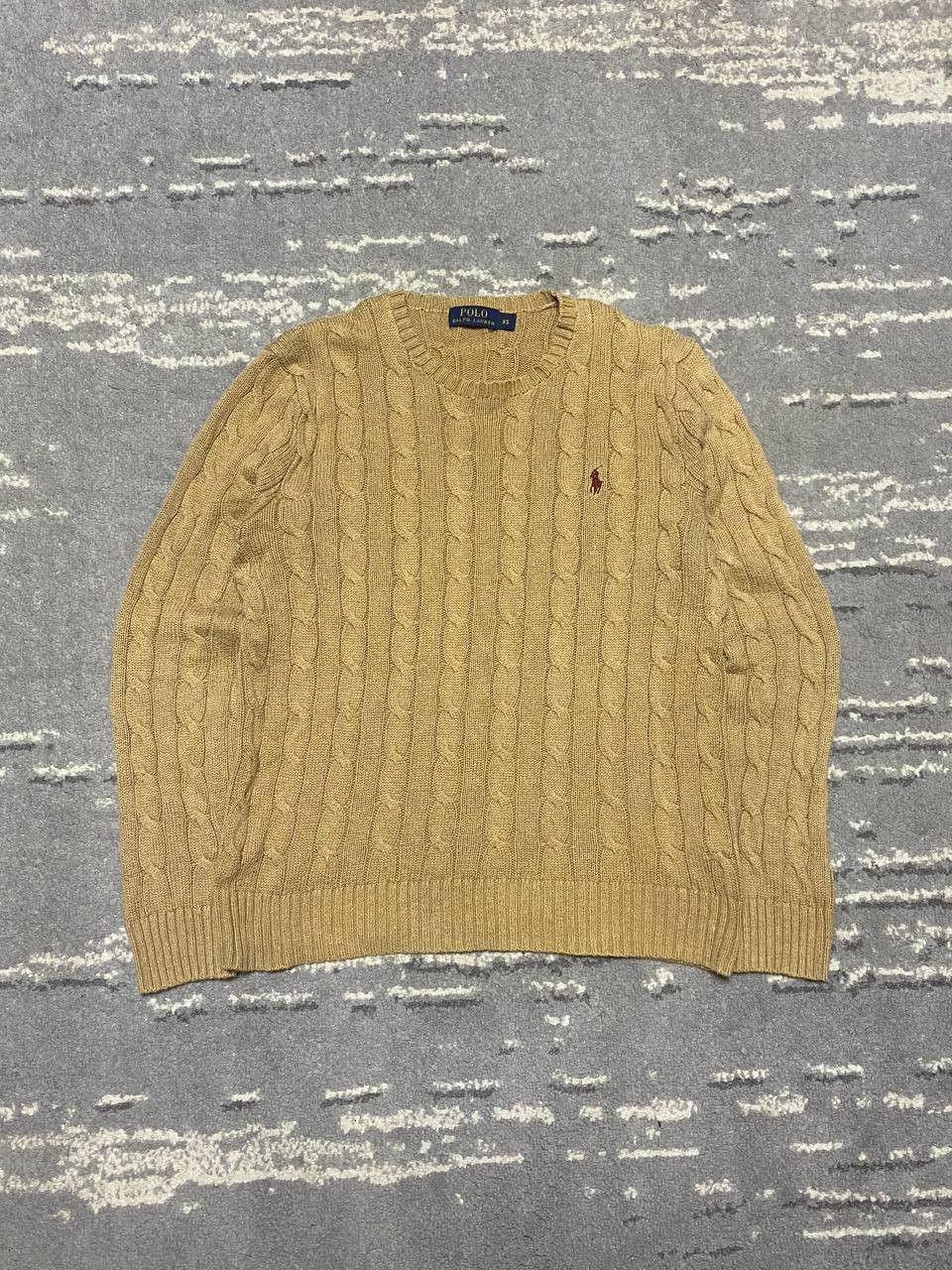 Polo Ralph Lauren 🧵 Polo Ralph Lauren Cable Knit Sweater — Classic Beige Size US XS / EU 42 / 0 - 1 Thumbnail