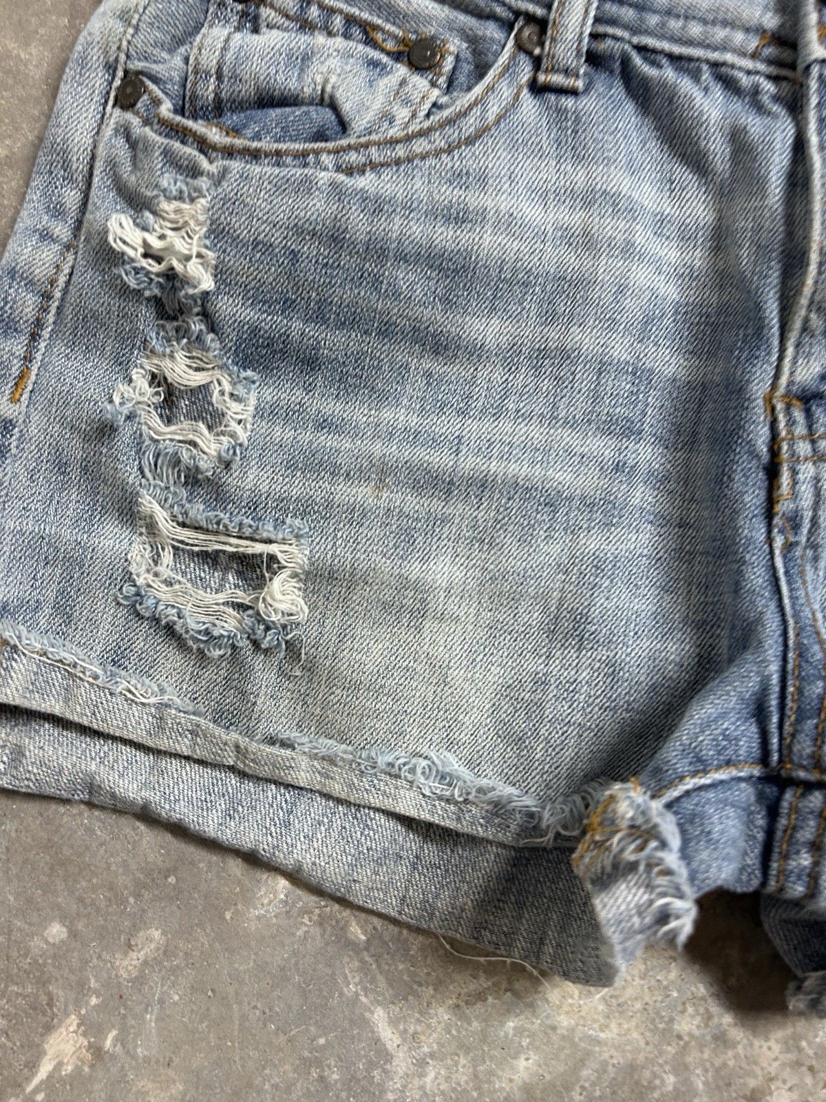 Other Eunina Denim Short Shorts Sexy Boyfriend Size 5 Womens Size 29" - 5 Thumbnail