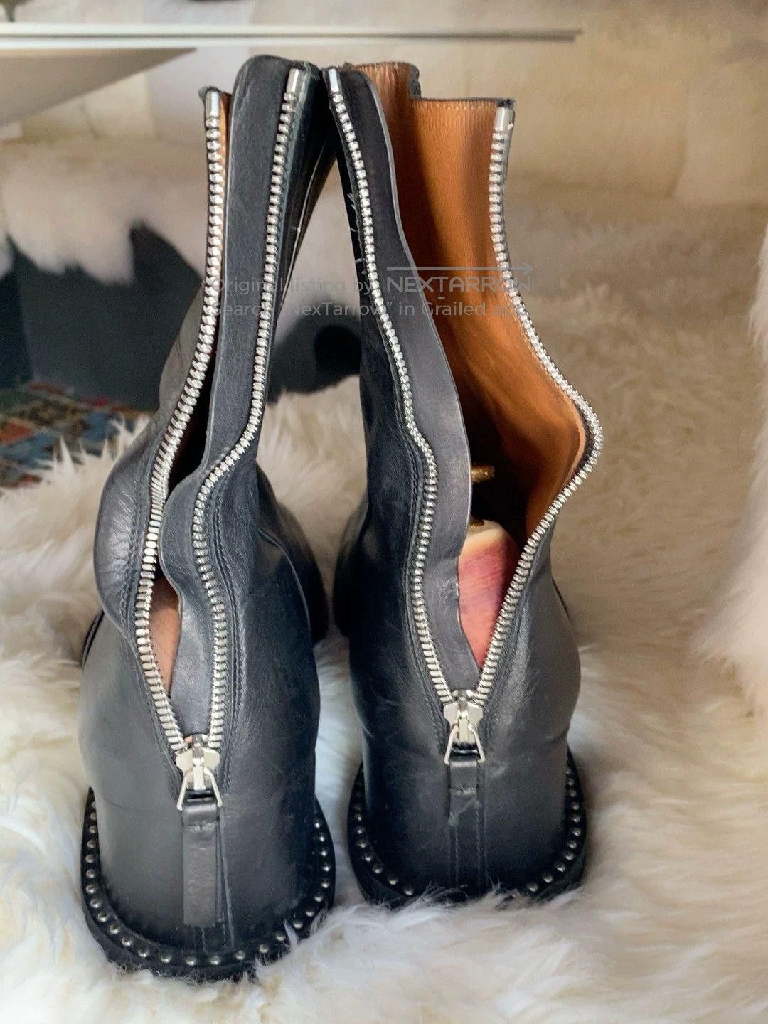 Givenchy Givenchy Black Sheepskin Men's Boots. Size US 9 / EU 42 - 3 Thumbnail