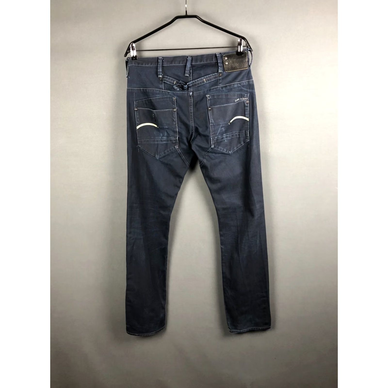 G-Star G-Star 3301 Jeans Mens Regular Dark Blue Cotton Denim Size US 34 / EU 50 - 2 Thumbnail