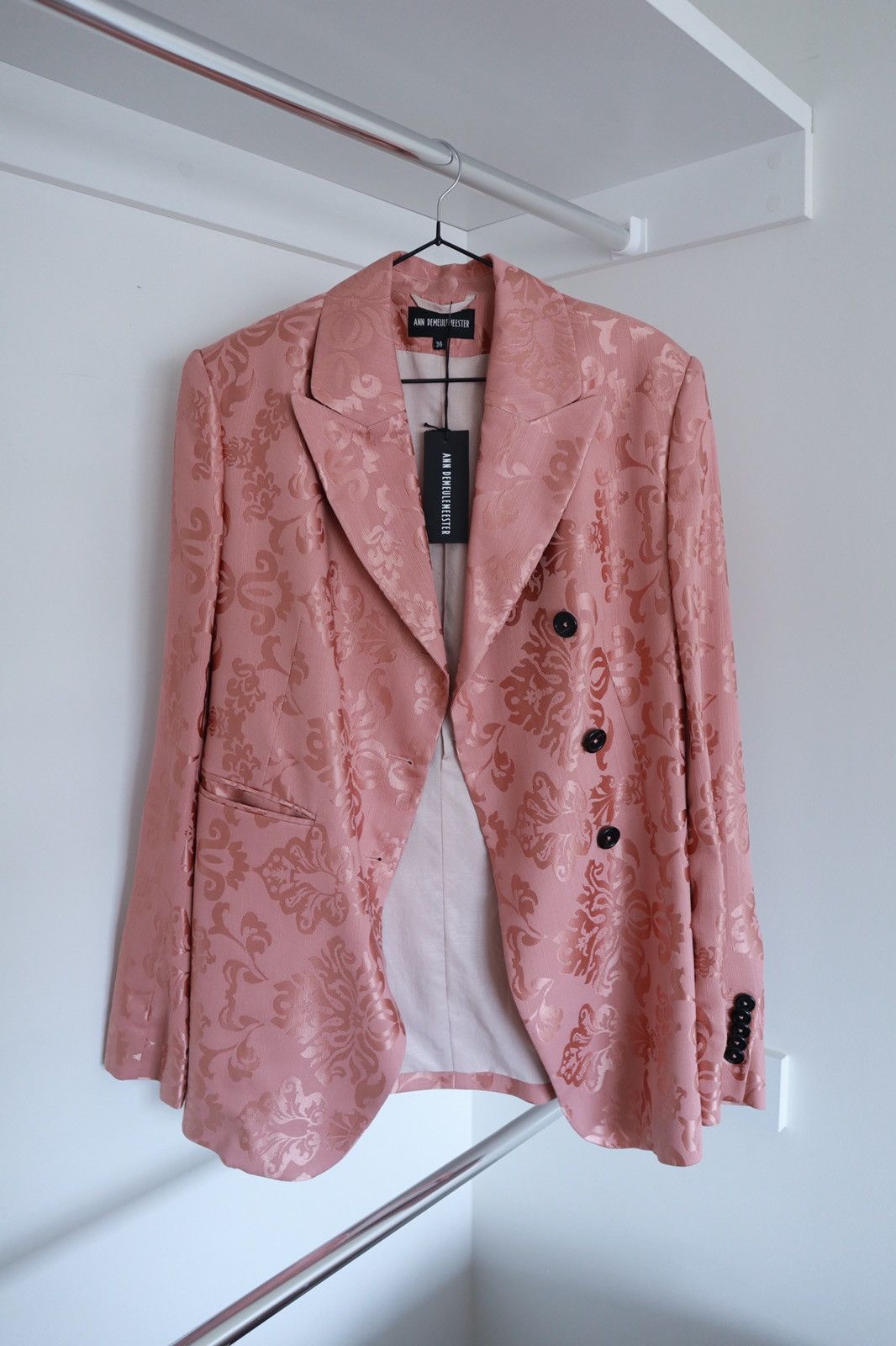 image of Ann Demeulemeester Fw19 Runway Jacket in Pink, Women's (Size XS)