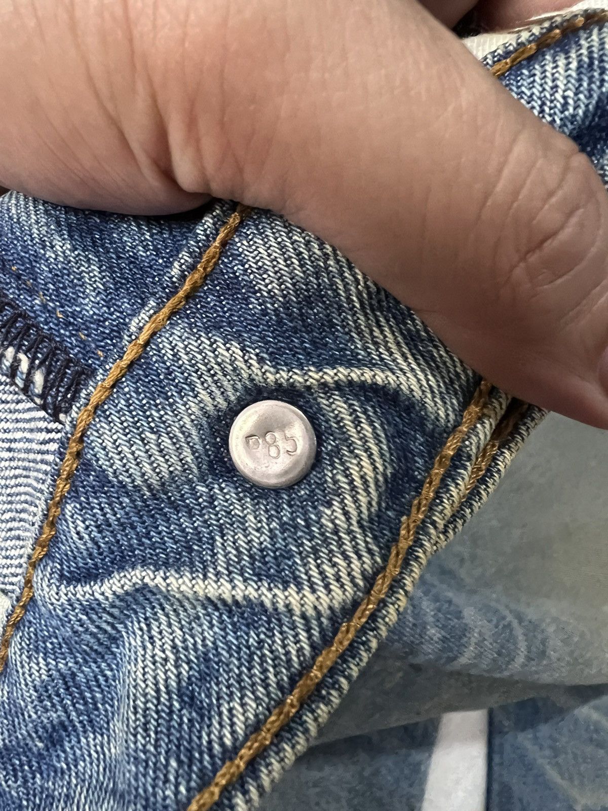 Levi's Vintage Levis 210 Orange Tag Mud Wash Distressed Jeans Size US 28 / EU 44 - 11 Thumbnail