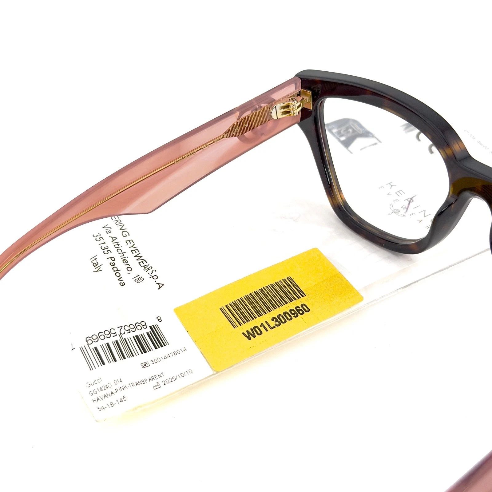 Gucci GUCCI GG1424O 1424 Pink GG Classic Unisex Eyeglasses 014 Size ONE SIZE - 8 Thumbnail