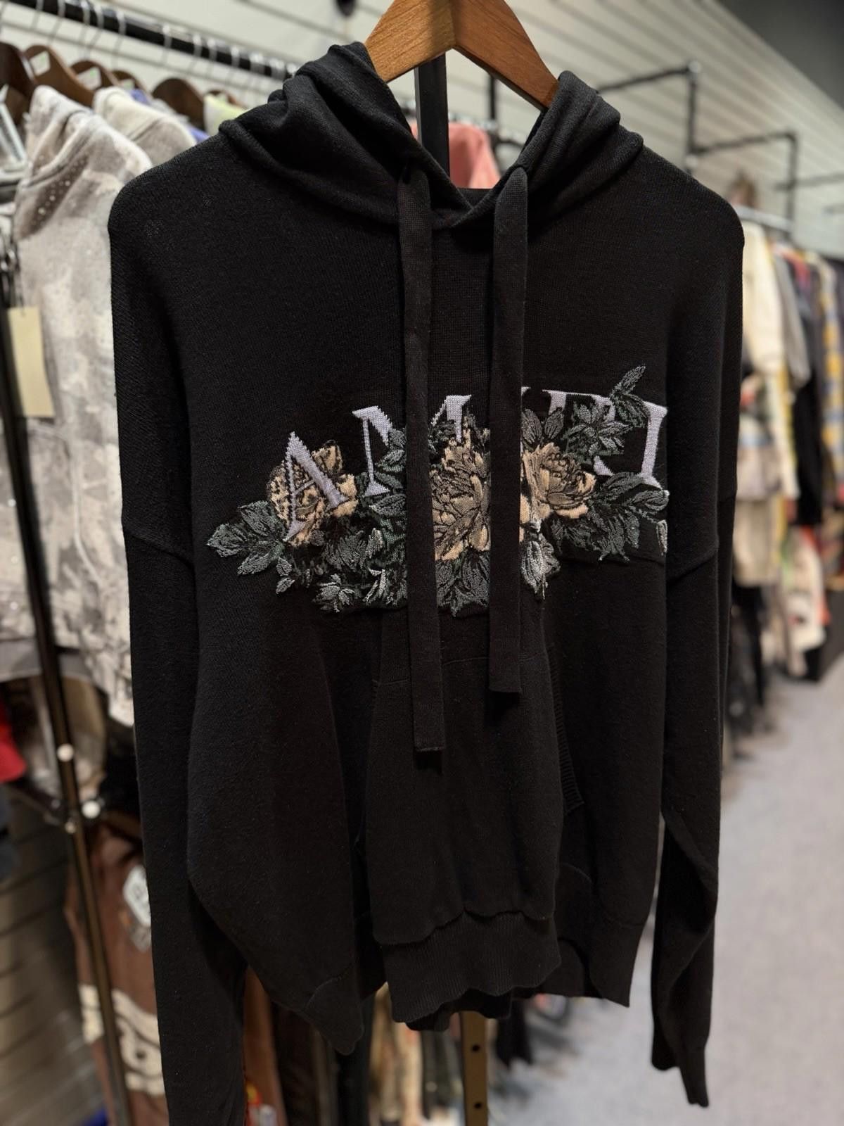 Amiri Amiri Men's Black Logo Pullover Hoodie Sweater Size Medium Size US M / EU 48-50 / 2 - 2 Thumbnail