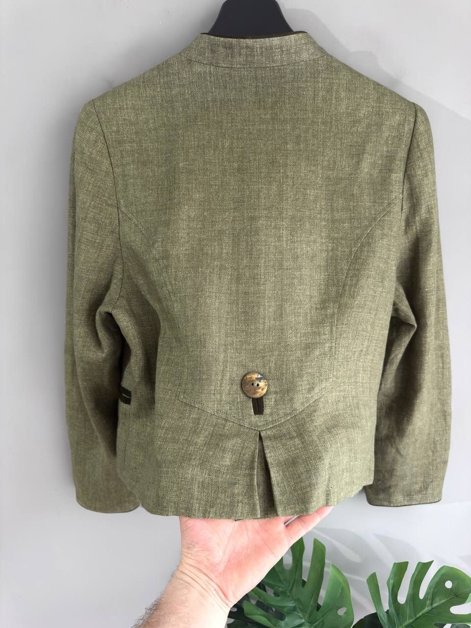 Other Heller Salzburg Trachten Green Olive Linen Blazer Size M-L Size M / US 6-8 / IT 42-44 - 15 Thumbnail