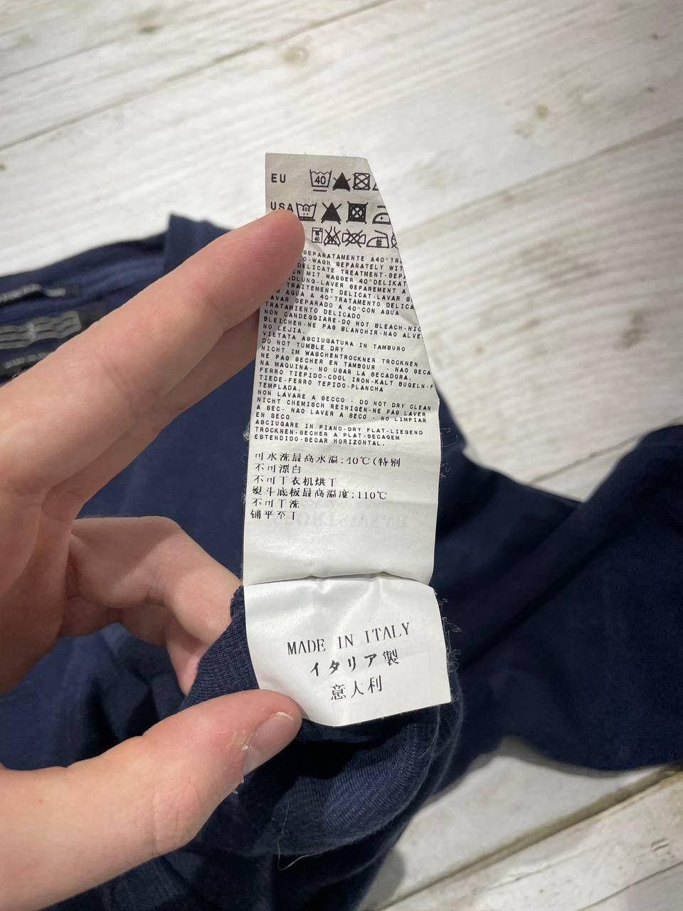 Stone Island Vintage Stone Island Denims Long Sleeve T-Shirt 2008 Y2K Size US S / EU 44-46 / 1 - 12 Thumbnail