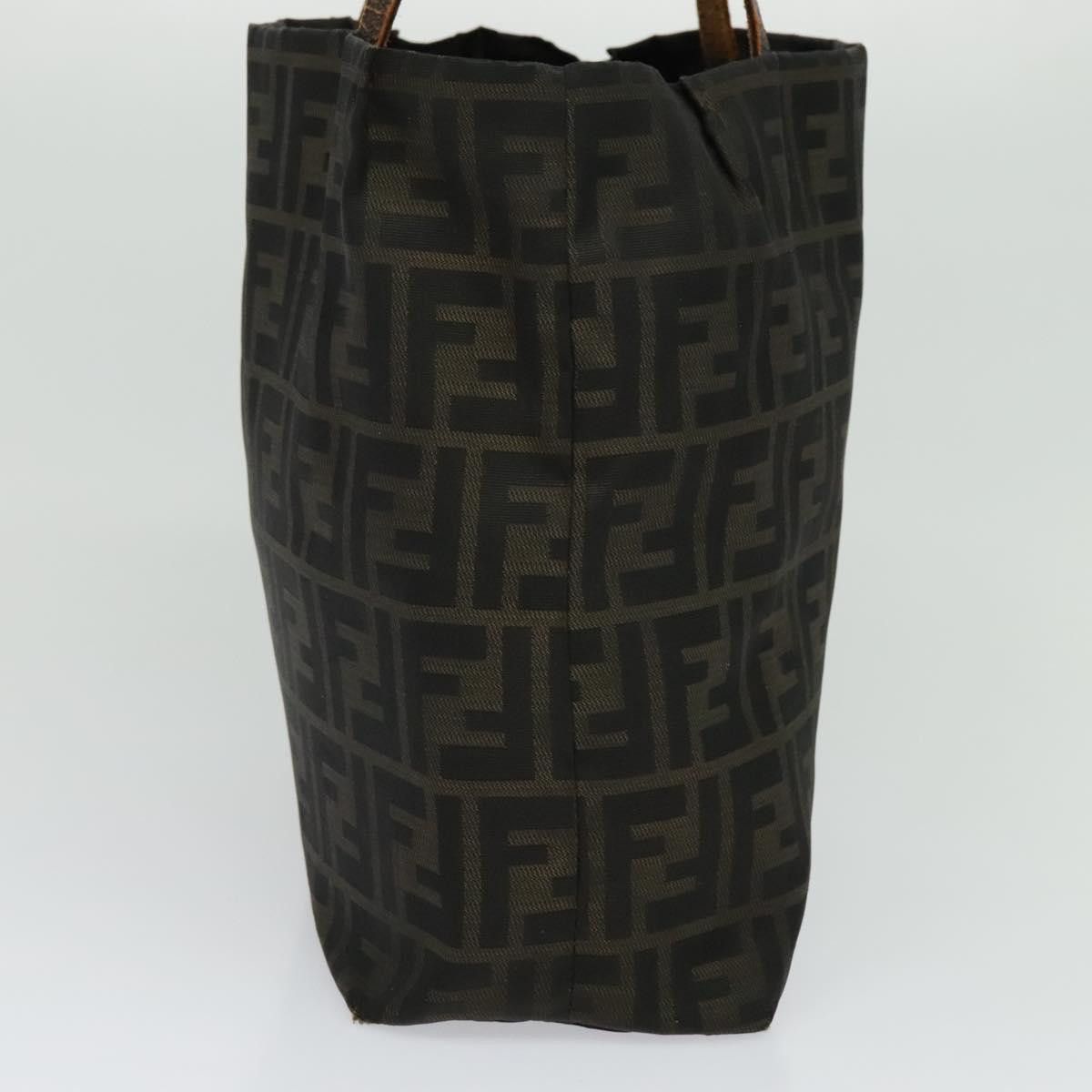 Fendi FENDI Zucca Canvas Tote Bag Nylon Brown Black Size ONE SIZE - 5 Thumbnail