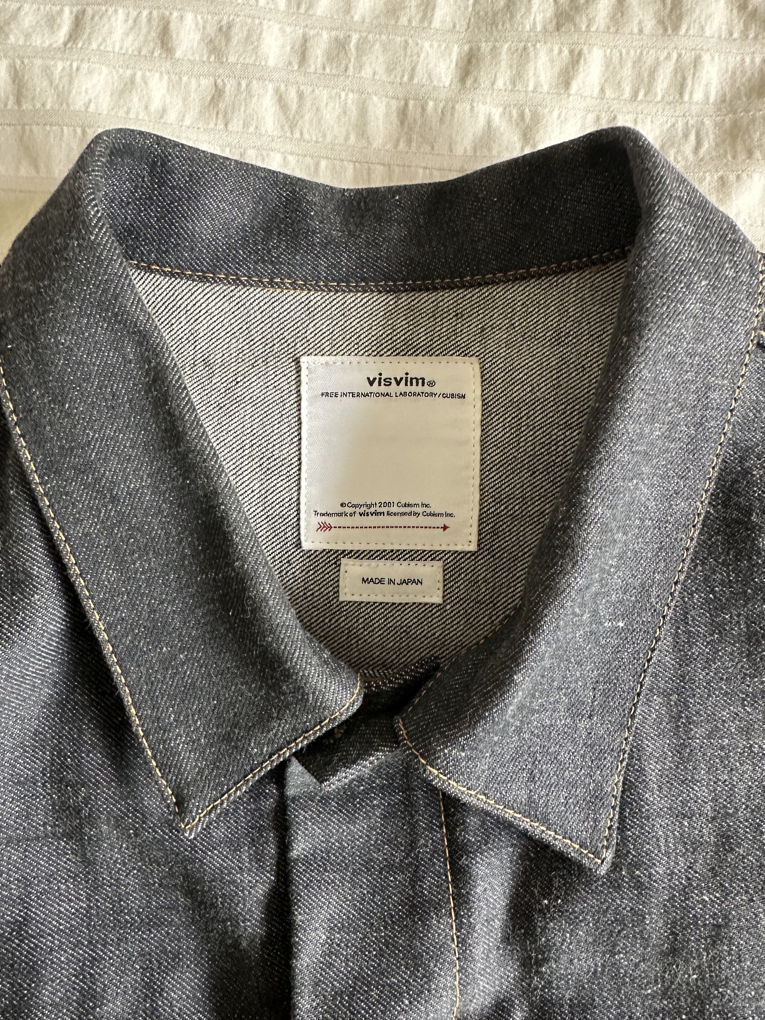Visvim SS 101X JKT Unwashed (tagged 4) Size US L / EU 52-54 / 3 - 3 Thumbnail