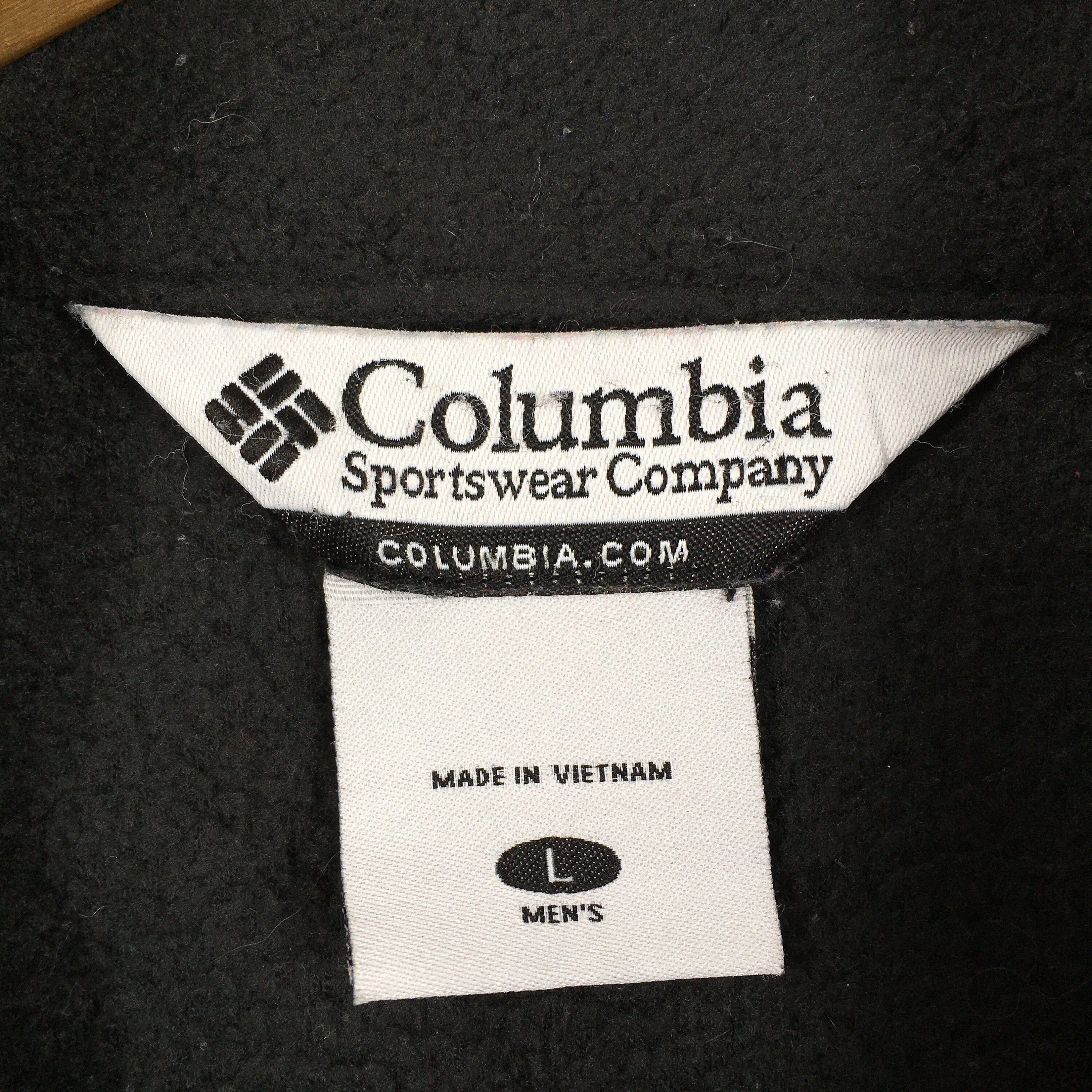 Columbia × Vintage Vintage Men’s Columbia Black Fleece Sweater Large Size US L / EU 52-54 / 3 - 5 Thumbnail