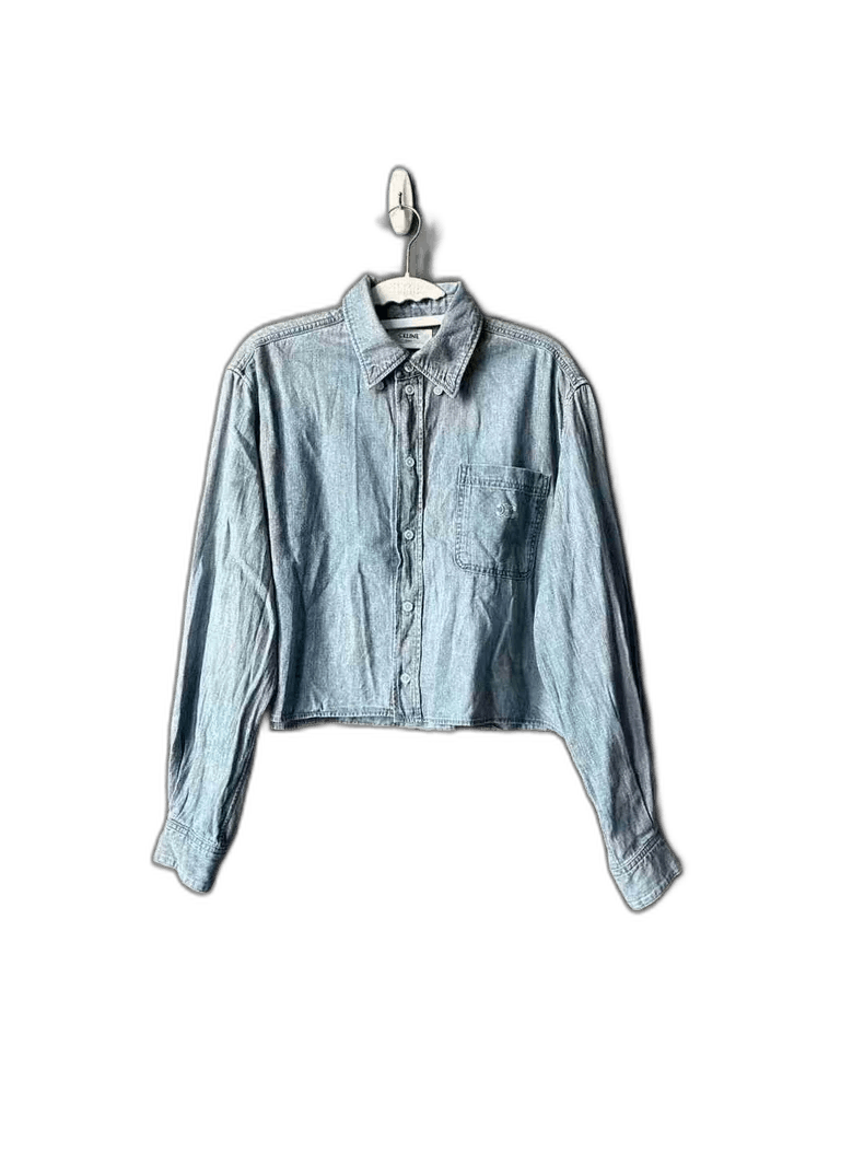 Celine Denim Cropped Shirt