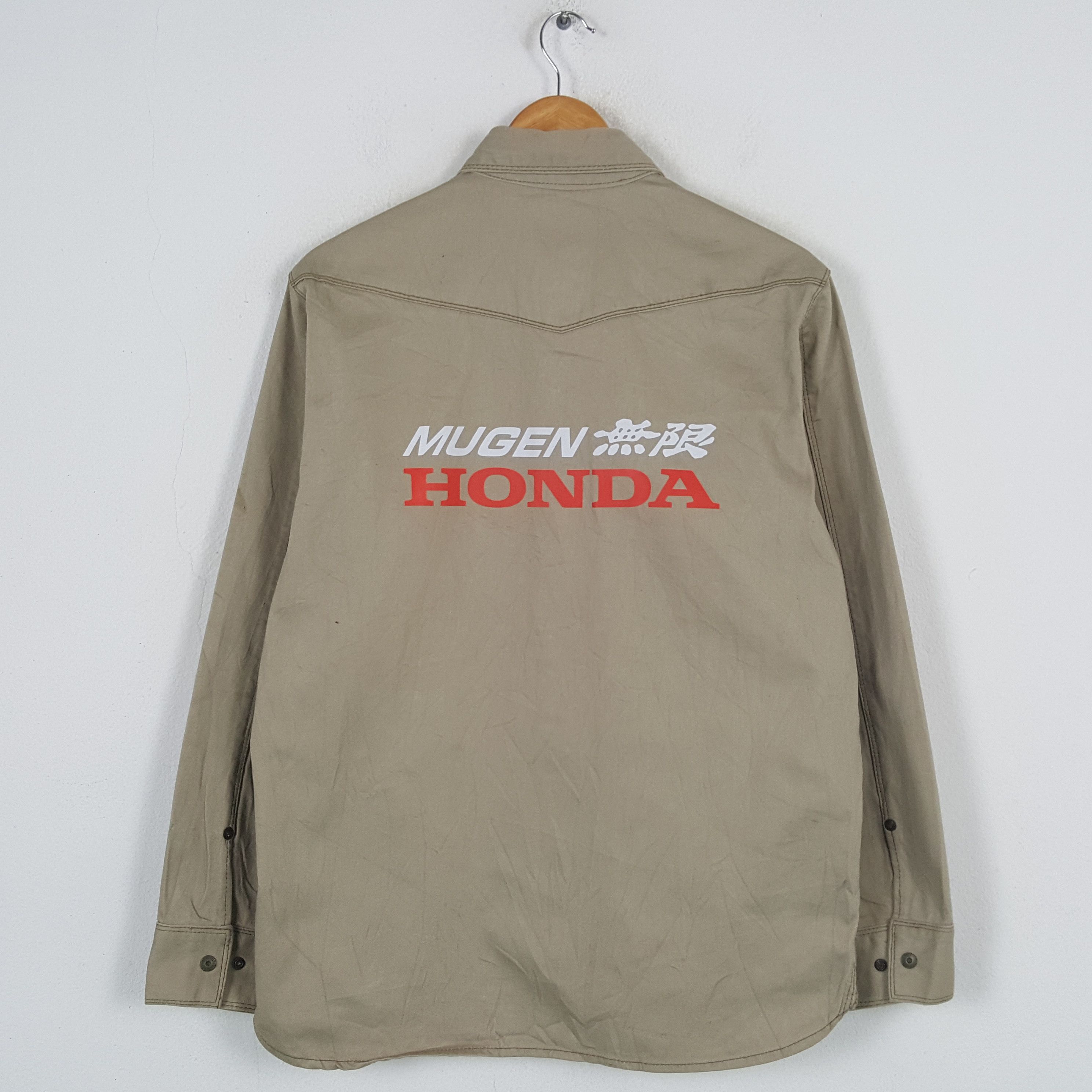 Japanese Brand × Vintage Vintage MUGEN HONDA Racing Team Custom Shirt Jacket C289N8 Size US S / EU 44-46 / 1 - 1 Thumbnail