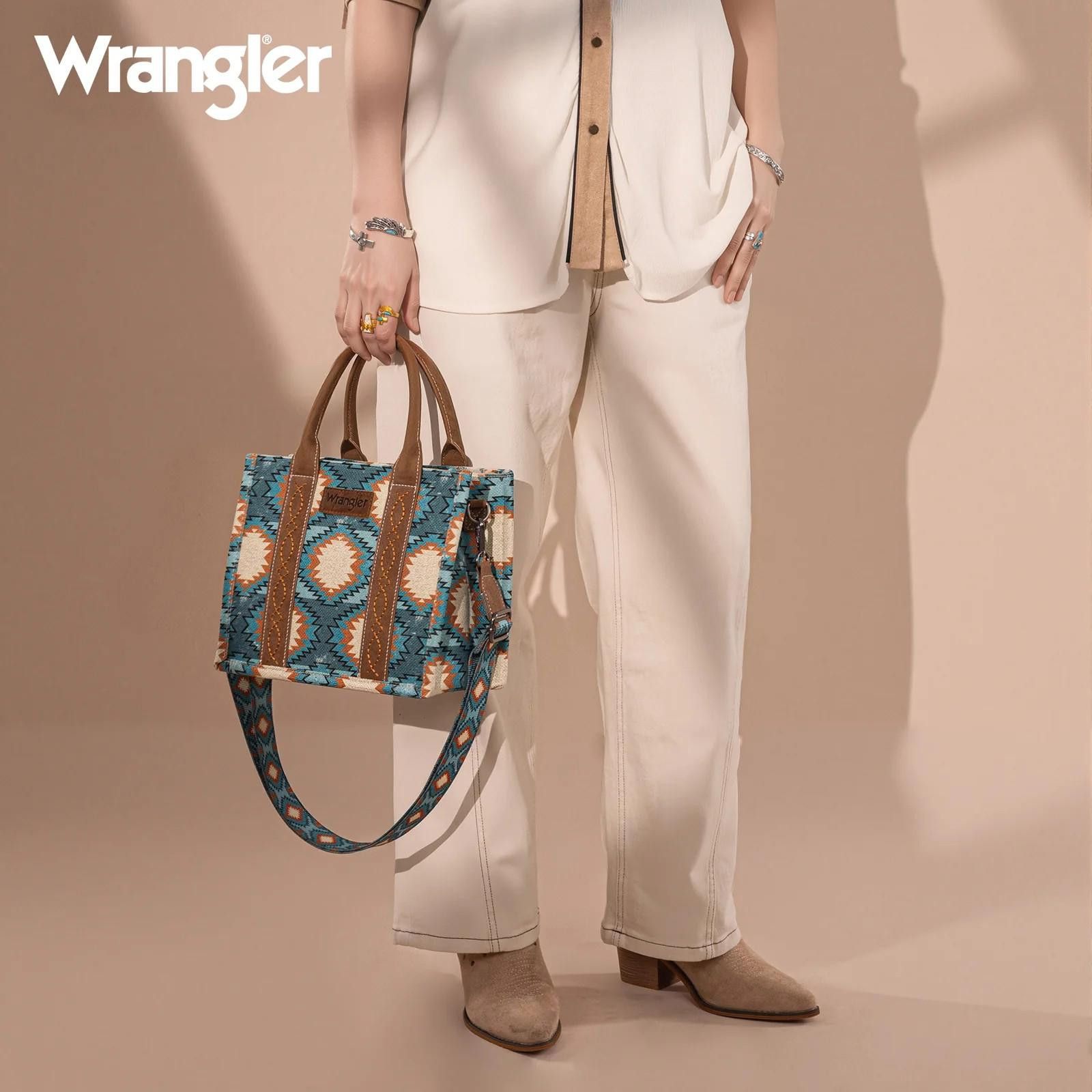 Wrangler Wrangler Stylish Aztec Tote Bag Size ONE SIZE - 3 Thumbnail