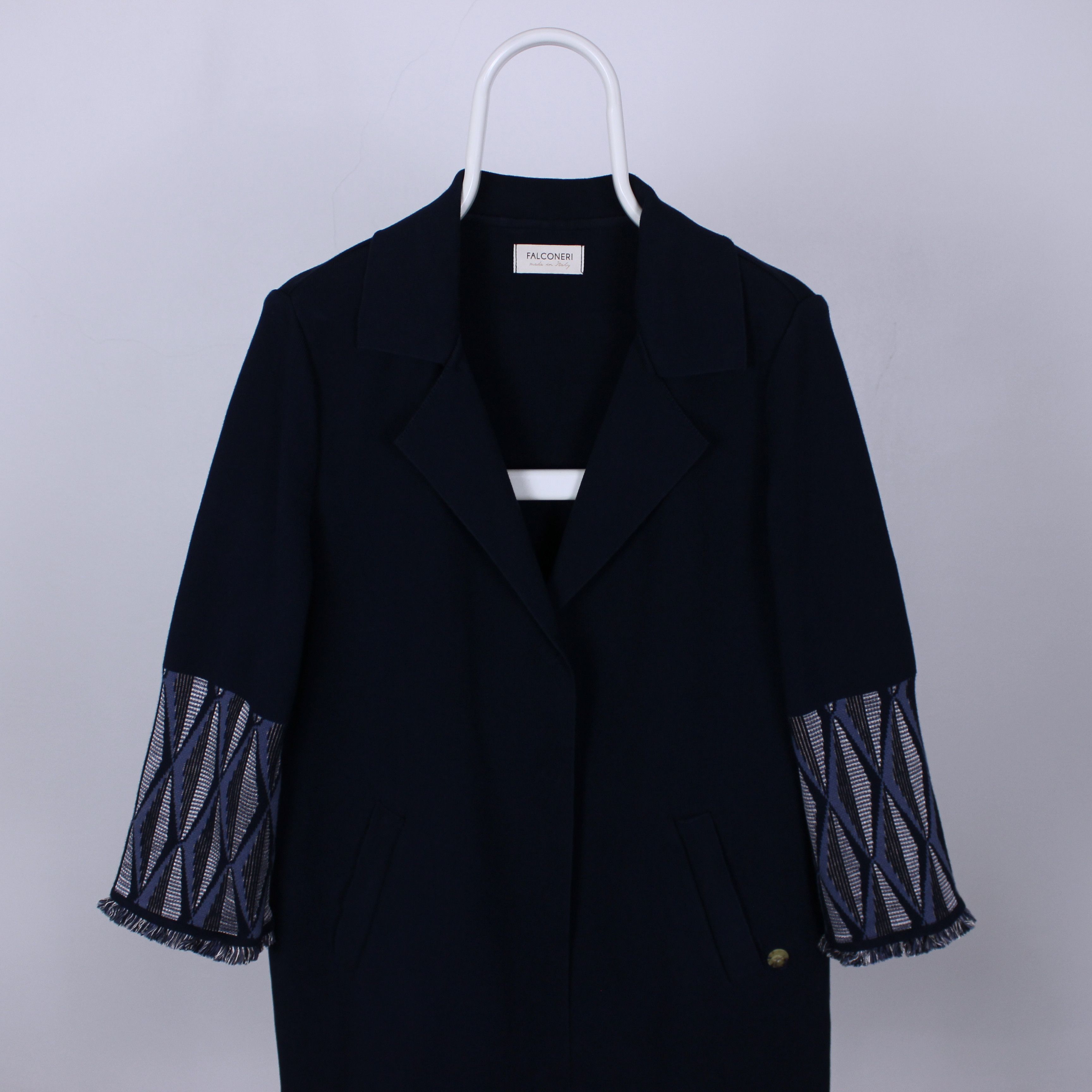 Falcone Falconeri coat jacket women blue cotton trench women L Size L / US 10 / IT 46 - 3 Thumbnail