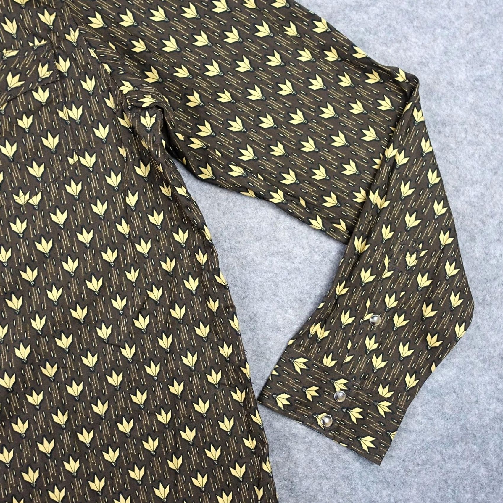 Cody James Cody James Shirt Mens 2XL Tall Brown Geometric Pattern Western Snap Long Sleeve Size US XXL / EU 58 / 5 - 5 Thumbnail
