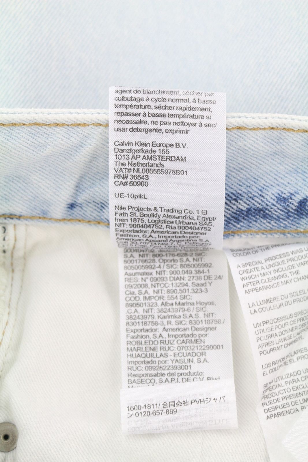 Calvin Klein REGULAR TAPER W30/L32 Light Blue Washed Zipper Denim 85329 Size US 30 / EU 46 - 9 Thumbnail